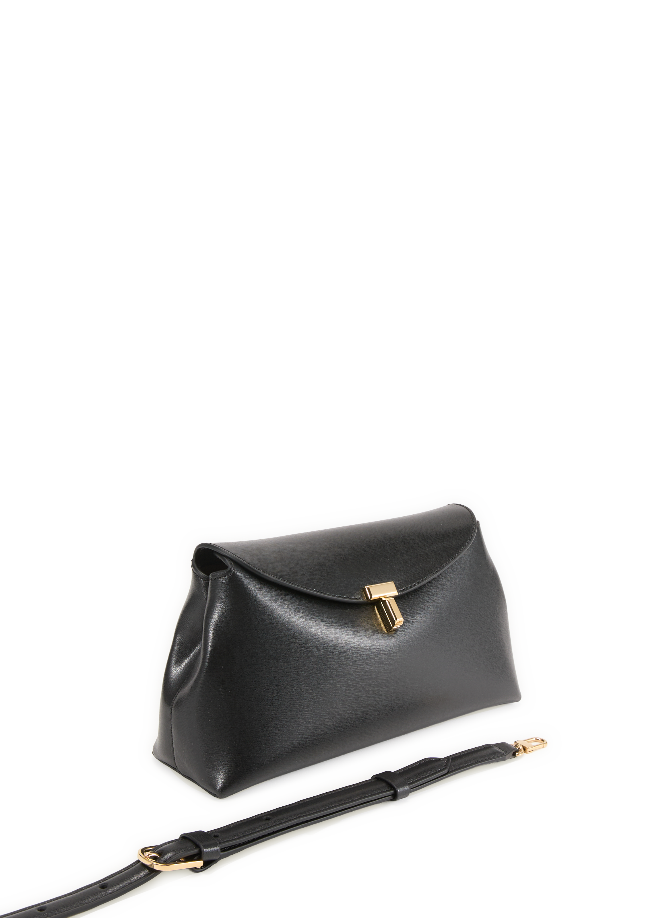 Cowhide clutch TOTEME Black