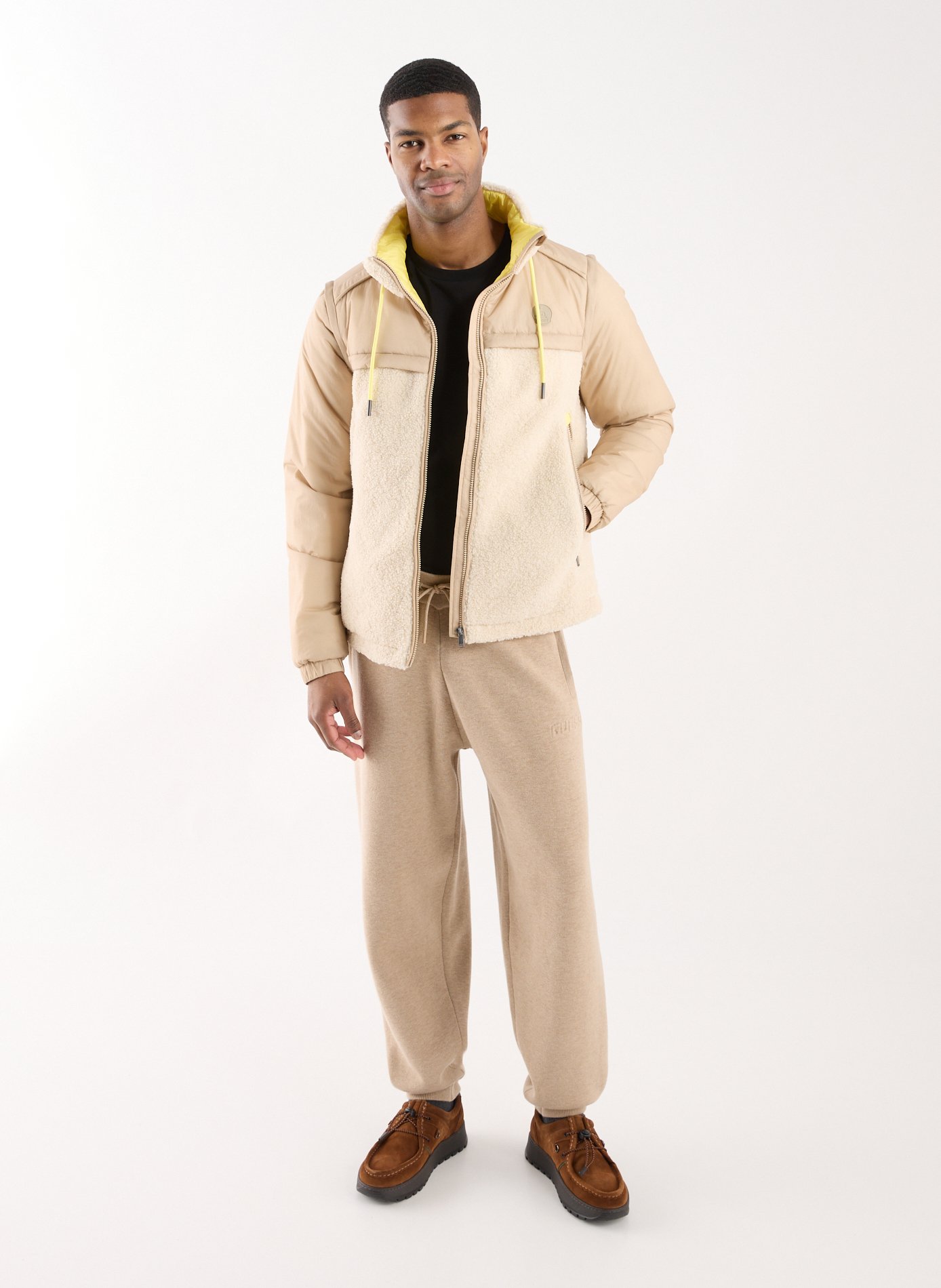 Serrated suede leather derbies KLEMAN Brown