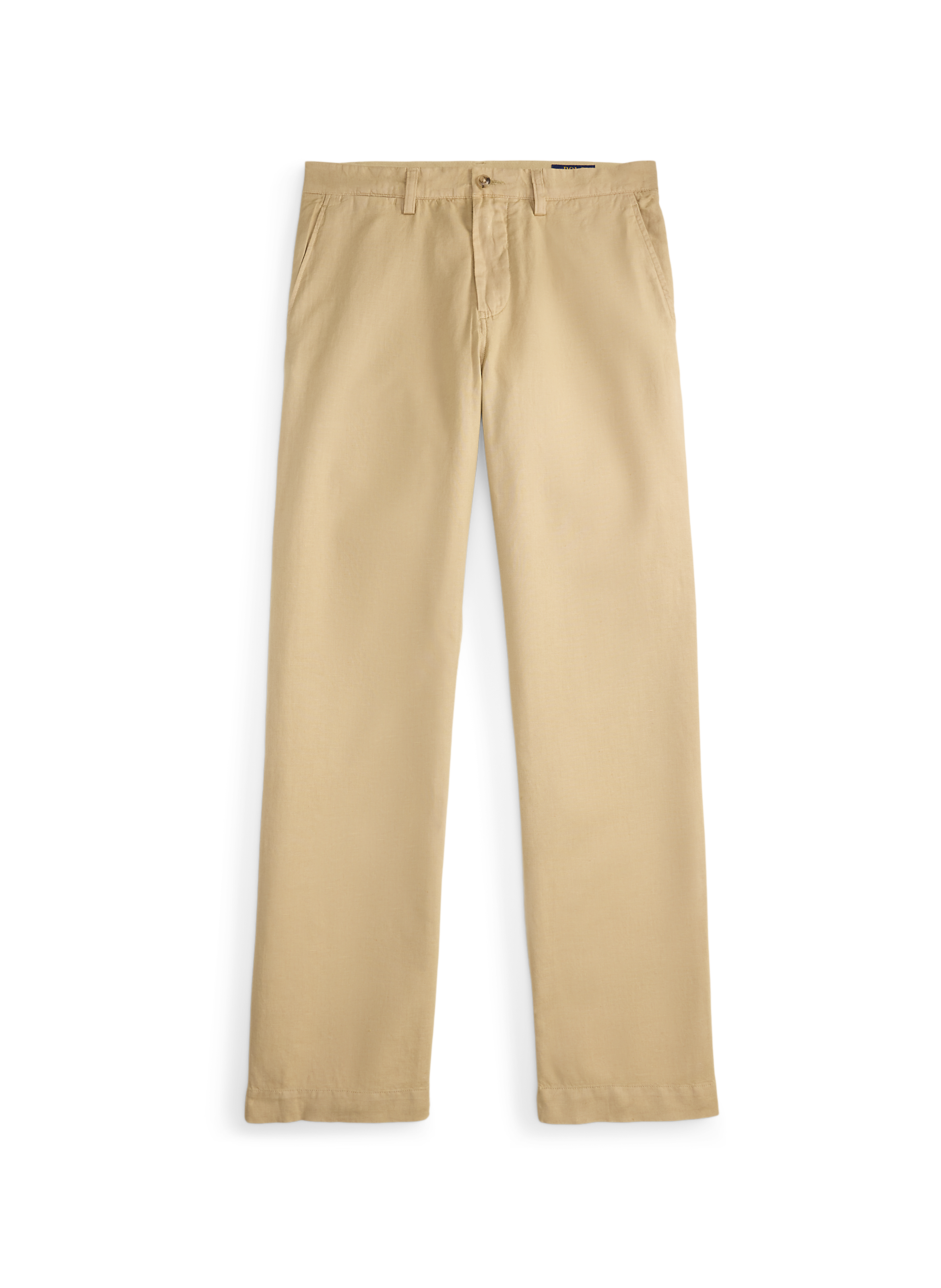 Pantalon uni en lin et coton POLO RALPH LAUREN Beige