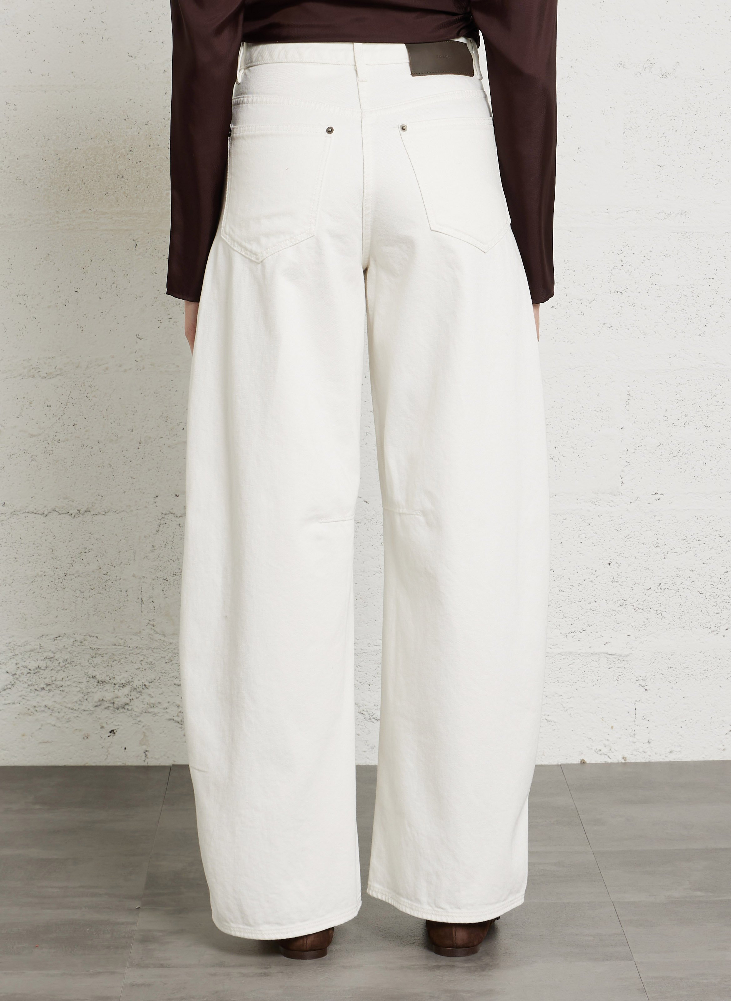 Jean ballon en coton Gaspard SOEUR Blanc