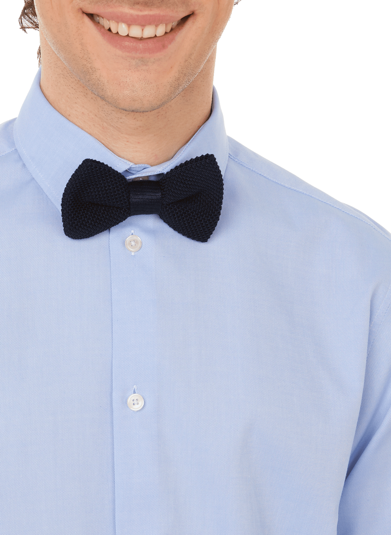 Slim-fit cotton shirt AU PRINTEMPS PARIS Blue