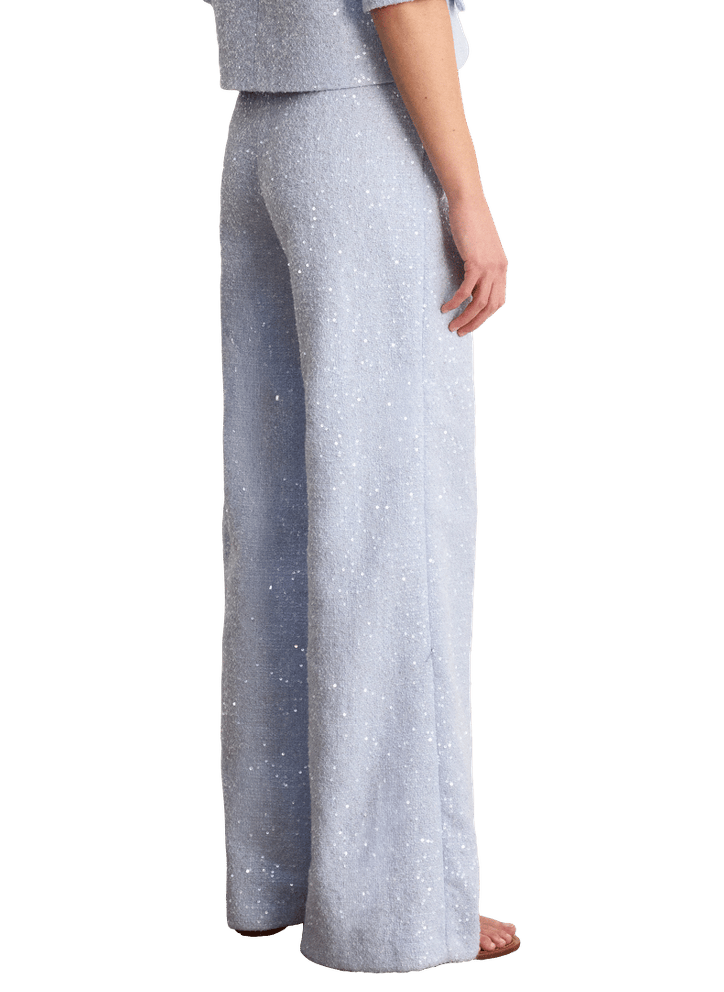 Pantalon large à sequins - bea PABLO Bleu