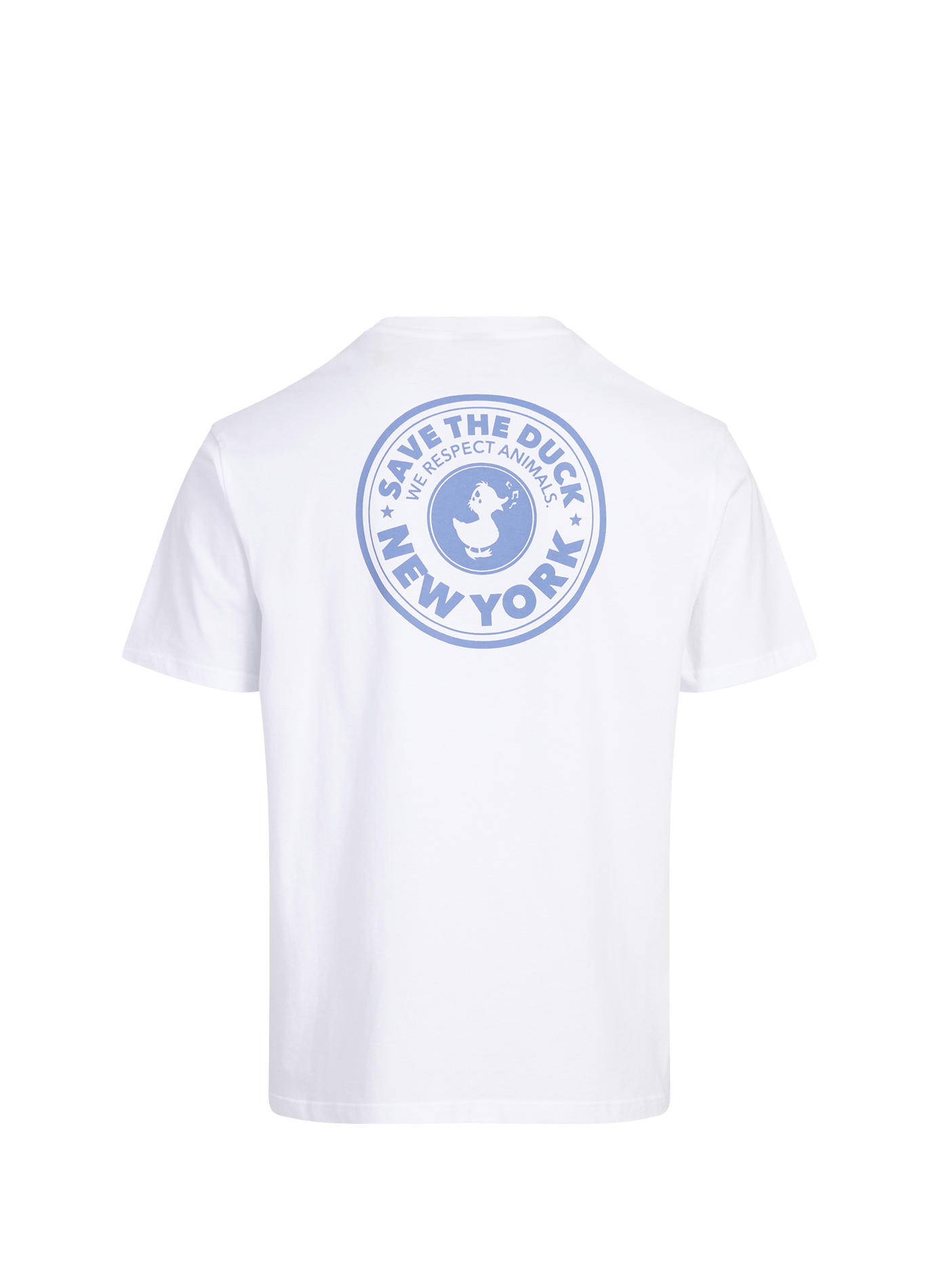 Round neck cotton t-shirt SAVE THE DUCK White