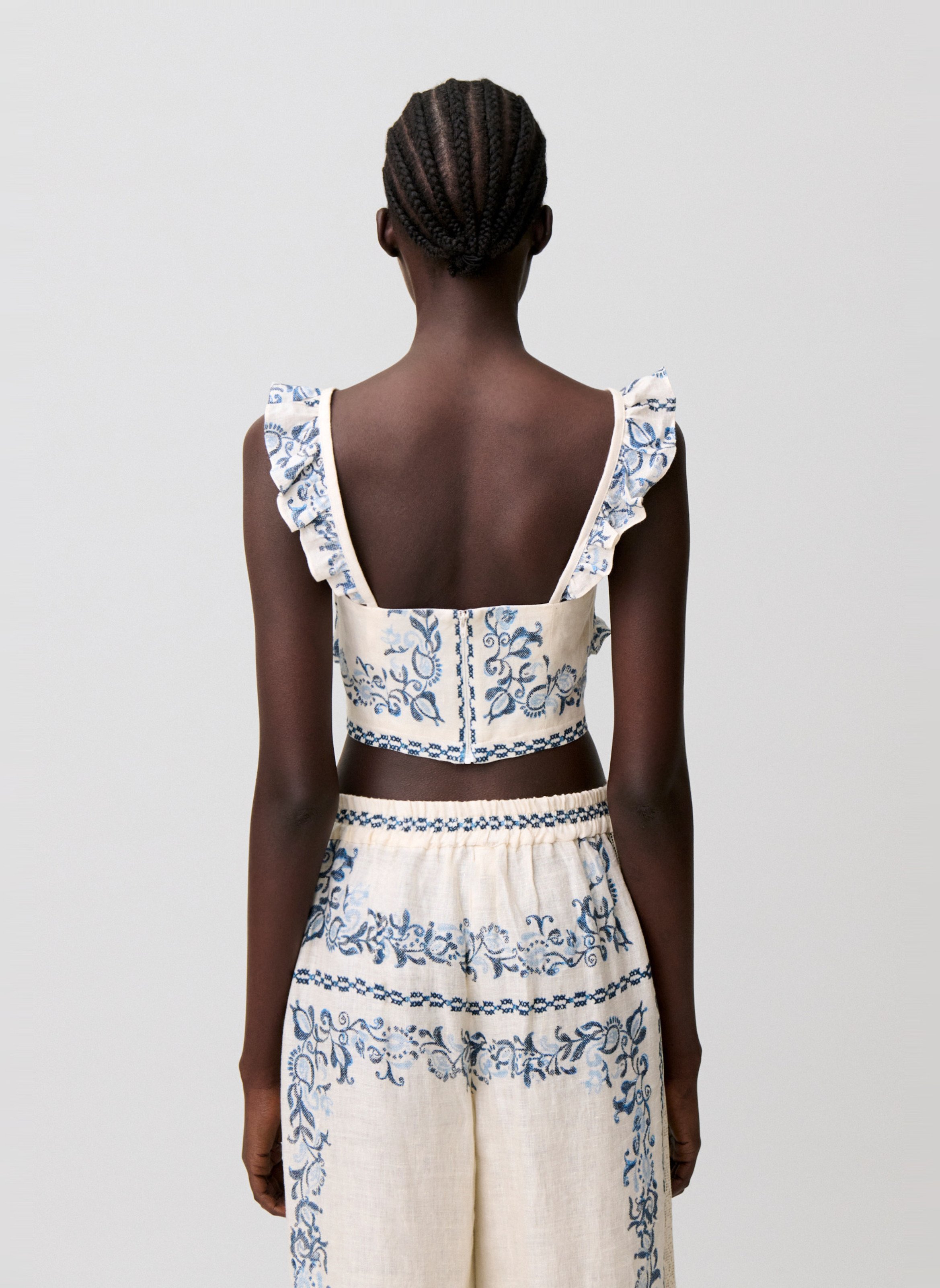 Top court en lin CLAUDIE PIERLOT Multicolore