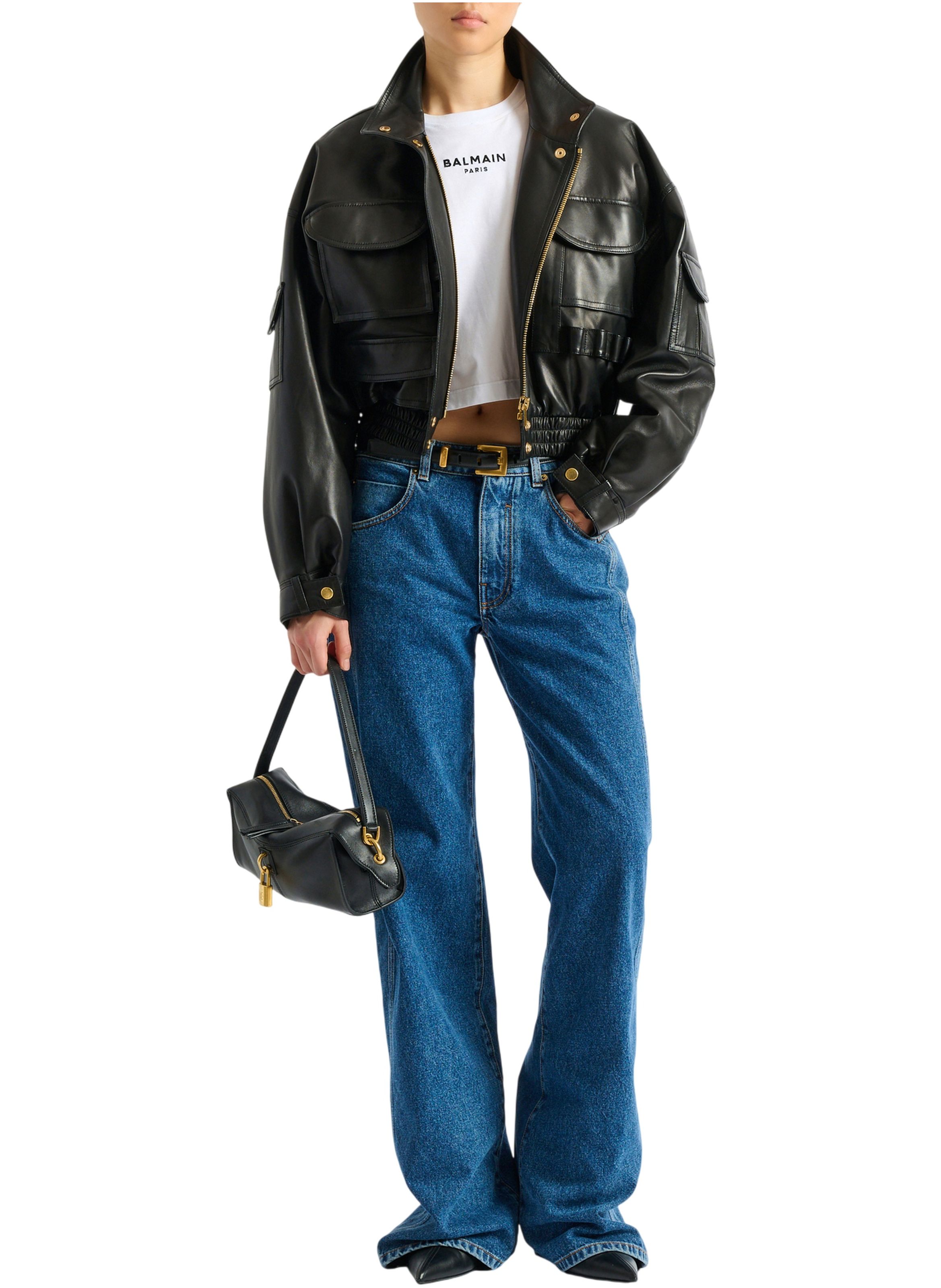 T-shirt balmain paris brodé BALMAIN Blanc