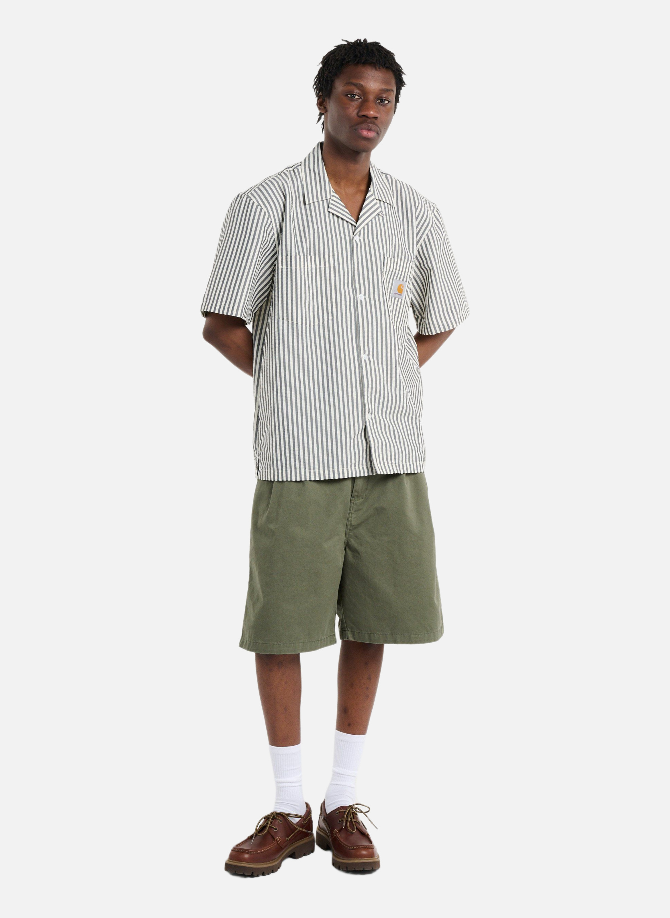 Chemise s/s leavel shirt CARHARTT WIP Gris