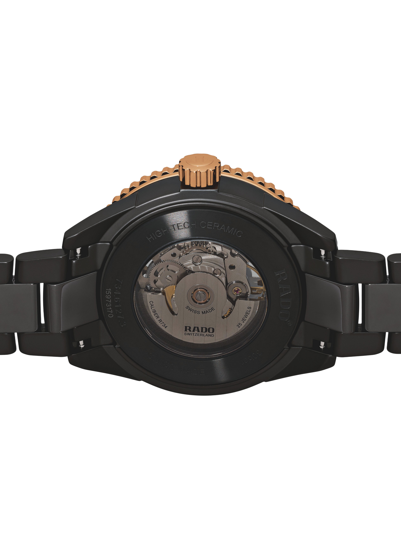 Montre automatique Captain Cook en céramique RADO Noir