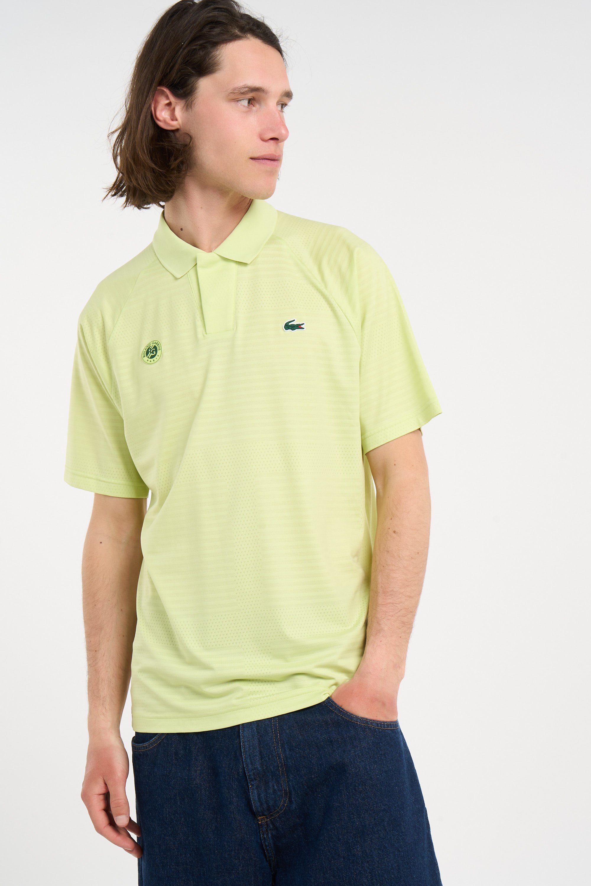 Polo roland garros performance LACOSTE Vert