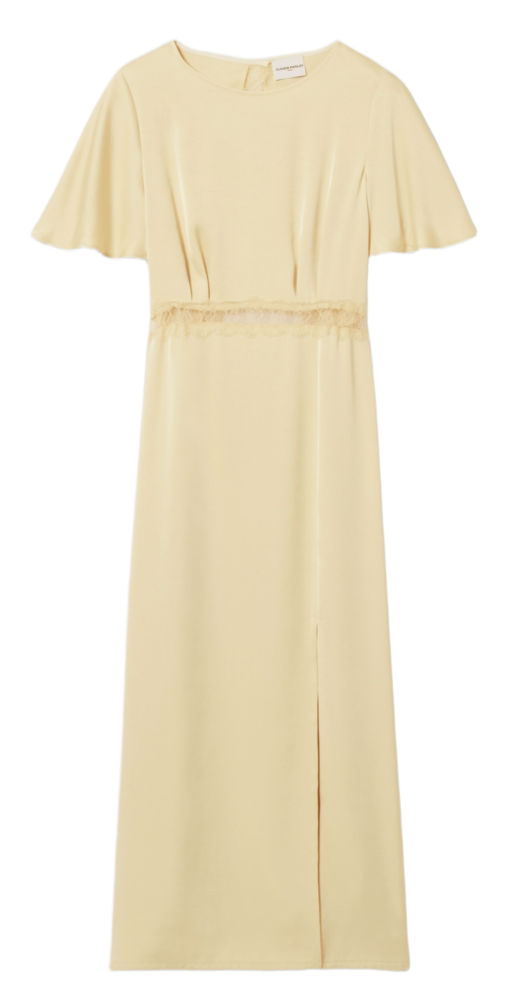 Robe longue col rond CLAUDIE PIERLOT Jaune