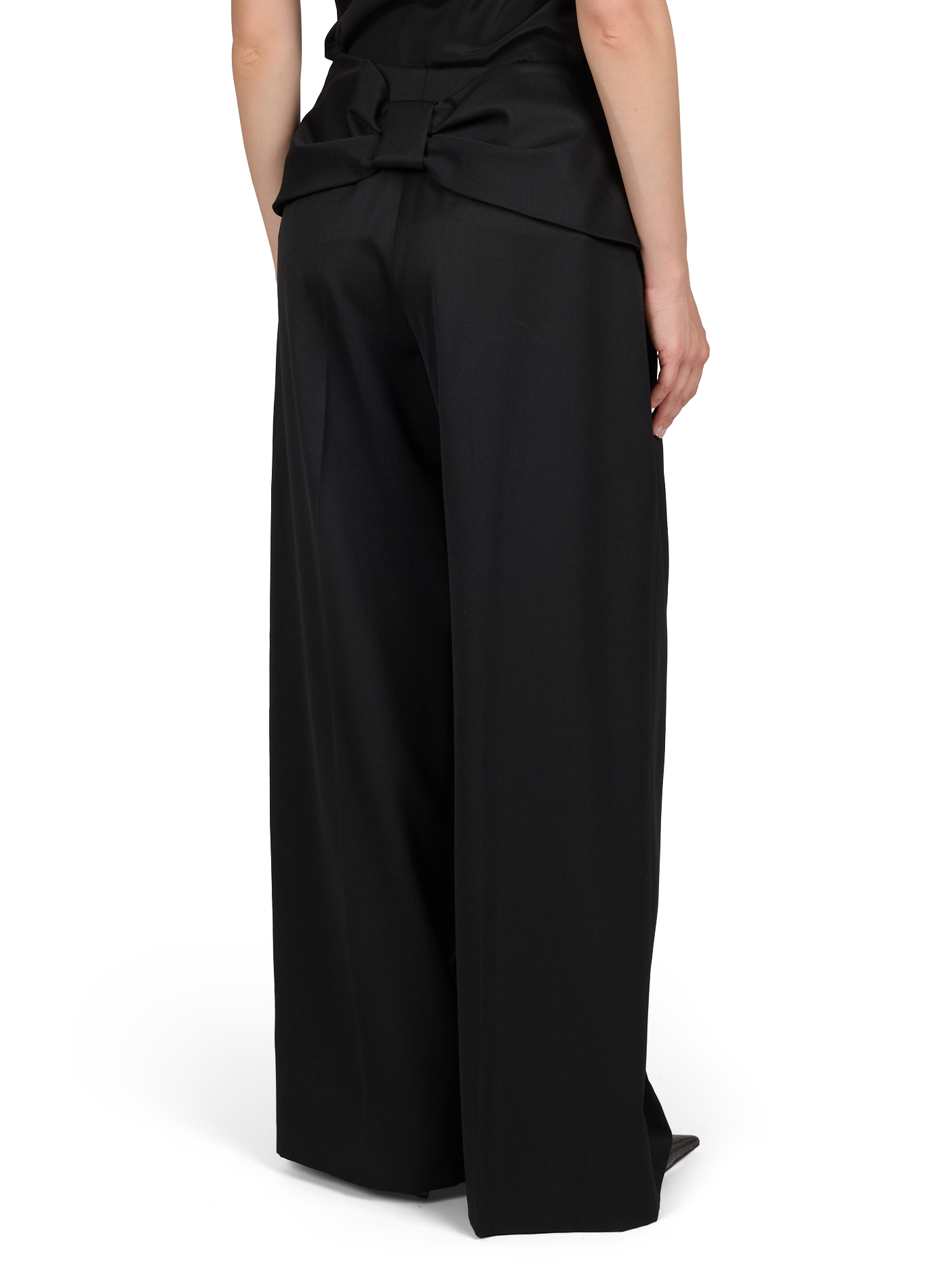 Pantalon large à noeud SIMONE ROCHA Noir