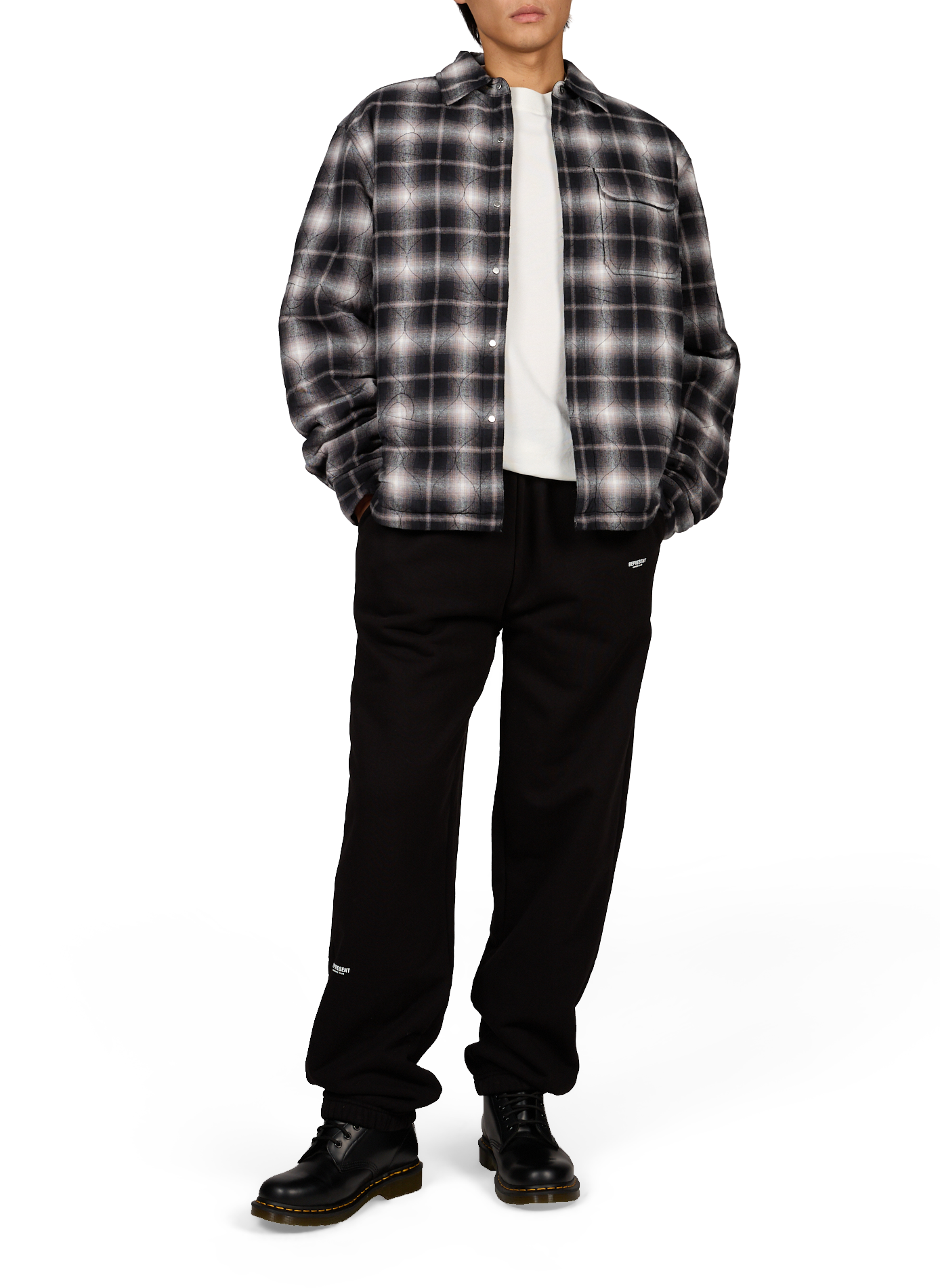 Veste oversize en coton matelassé REPRESENT Noir