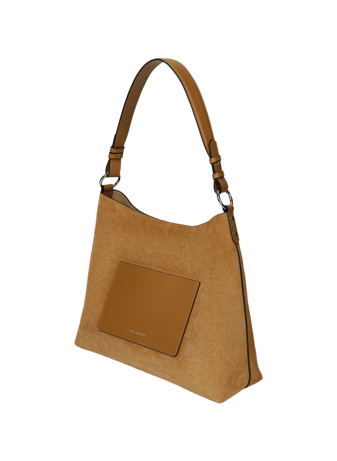 Tasche K/Daily aus Wildleder KARL LAGERFELD Braun