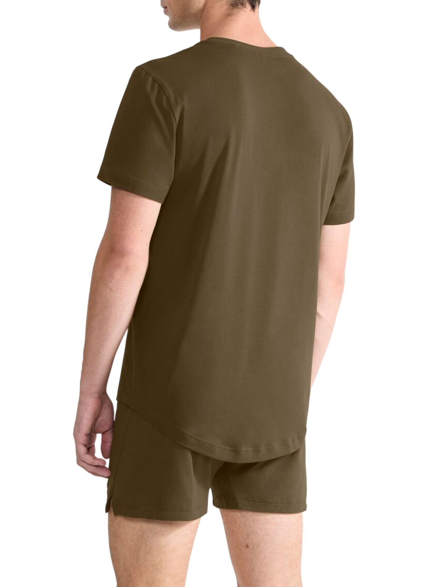 Rundhalsausschnitt T-Shirt aus Baumwollmischung SLOGGI Grun