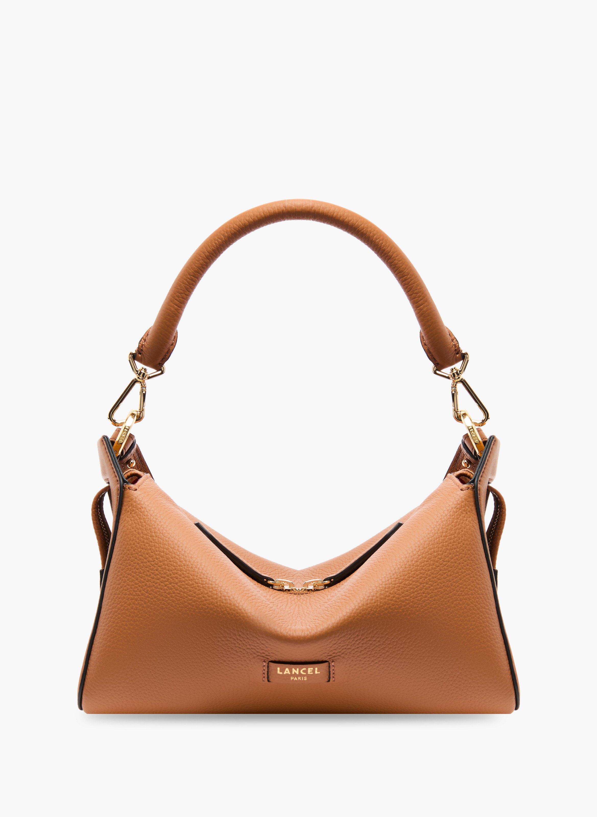 Sac hobo louison de lancel en cuir de vachette graine LANCEL Marron
