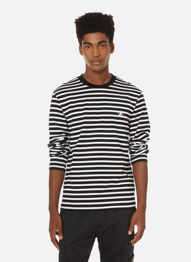 Striped long-sleeved cotton T-shirt MAISON KITSUNÉ