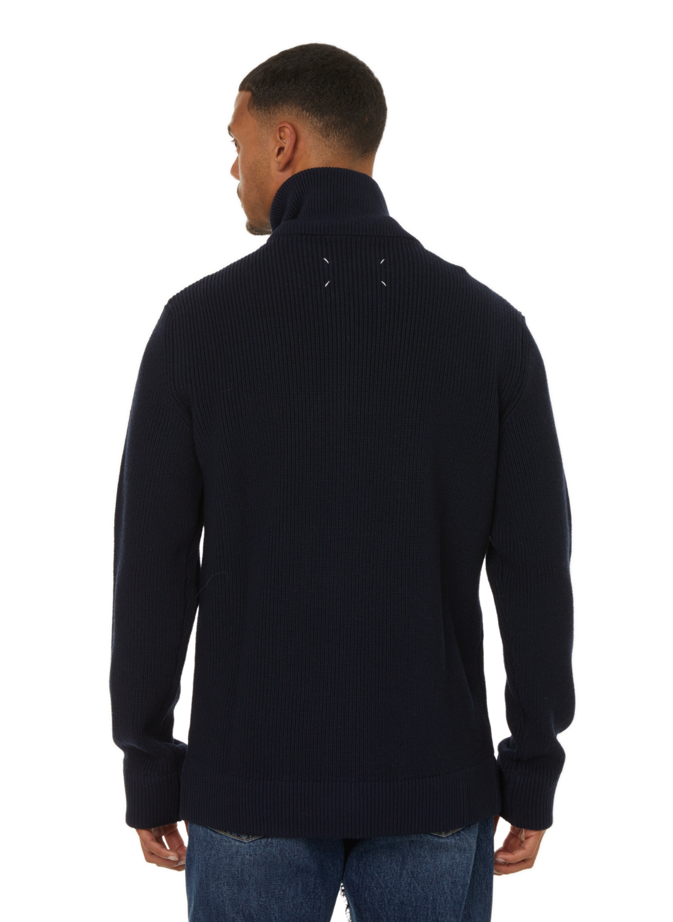 Cotton and wool cardigan  MAISON MARGIELA Blue