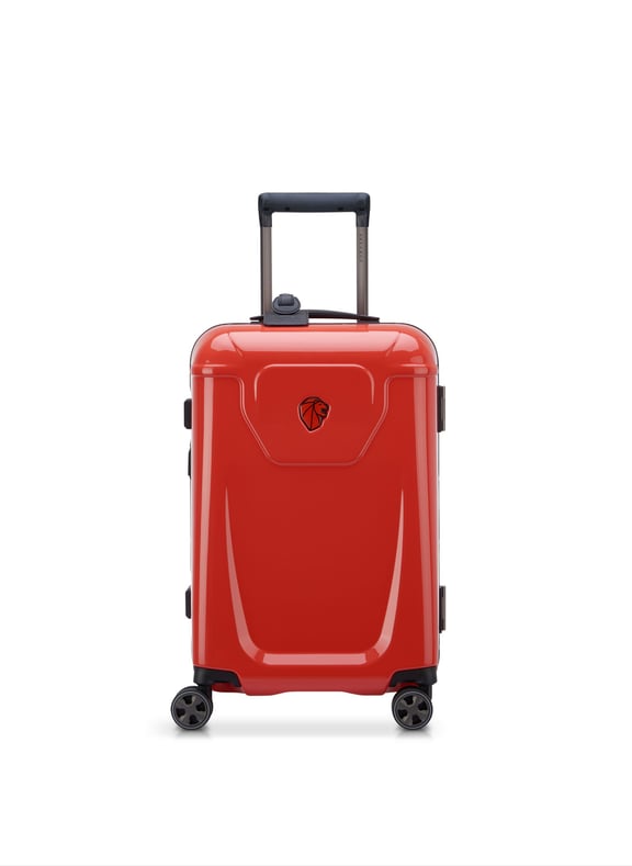 Valise cabine rigide taille s - peugeot voyages Rouge by PEUGEOT VOYAGES PEUGEOT VOYAGES Valise cabine rigide taille s - peugeot voyages Rouge
