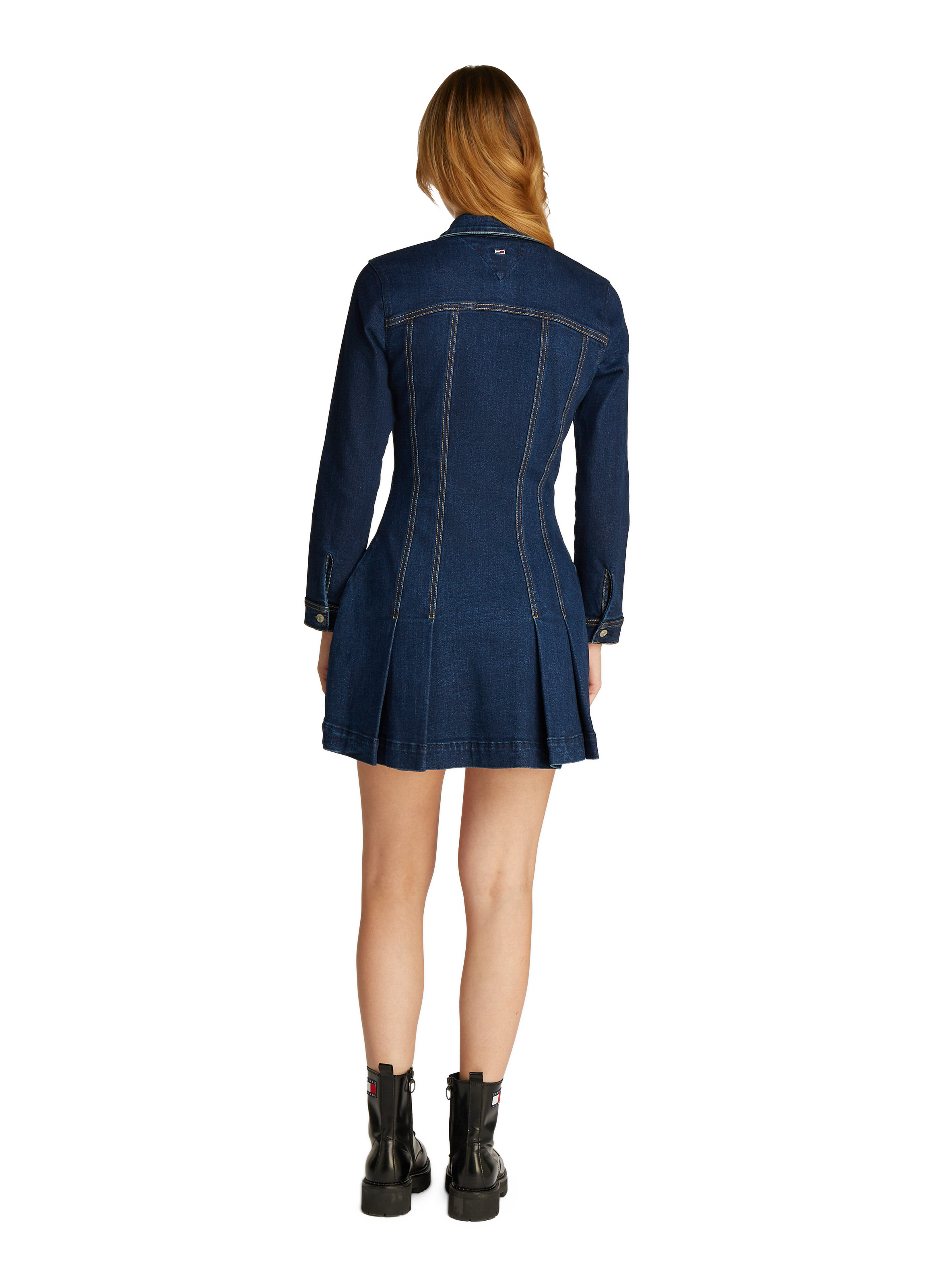 Robe chemise en jean TOMMY HILFIGER Bleu