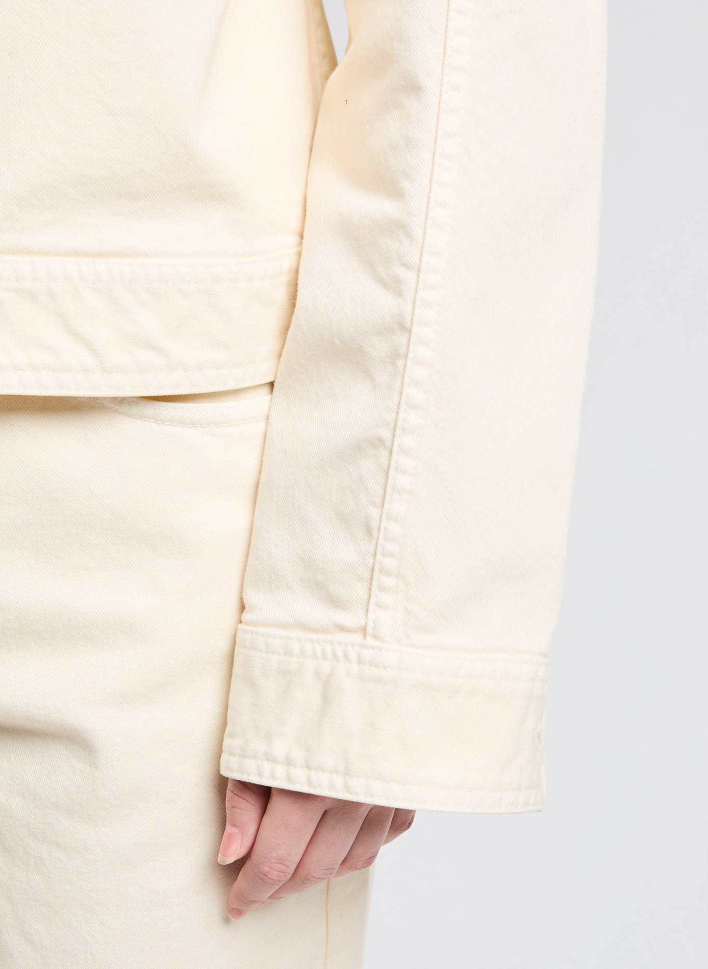Veste courte en coton  SAISON 1865 Beige