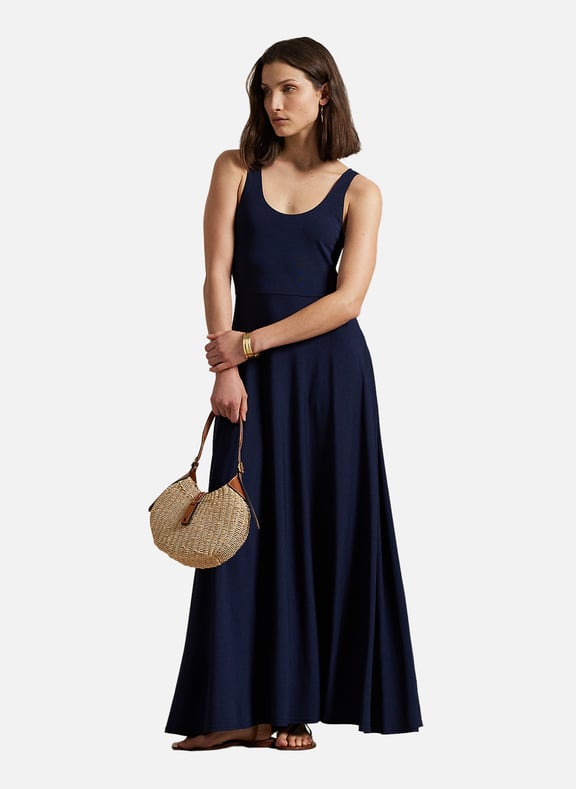 Robe longue en jersey Bleu by POLO RALPH LAUREN POLO RALPH LAUREN Robe longue en jersey Bleu