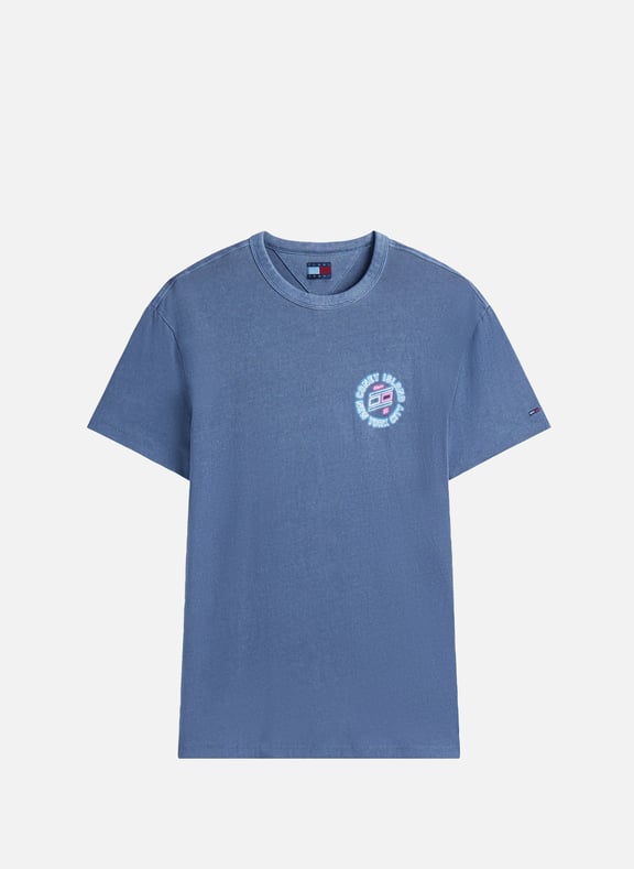 Cotton screen-printed T-shirt Blue by TOMMY HILFIGER TOMMY HILFIGER Cotton screen-printed T-shirt Blue