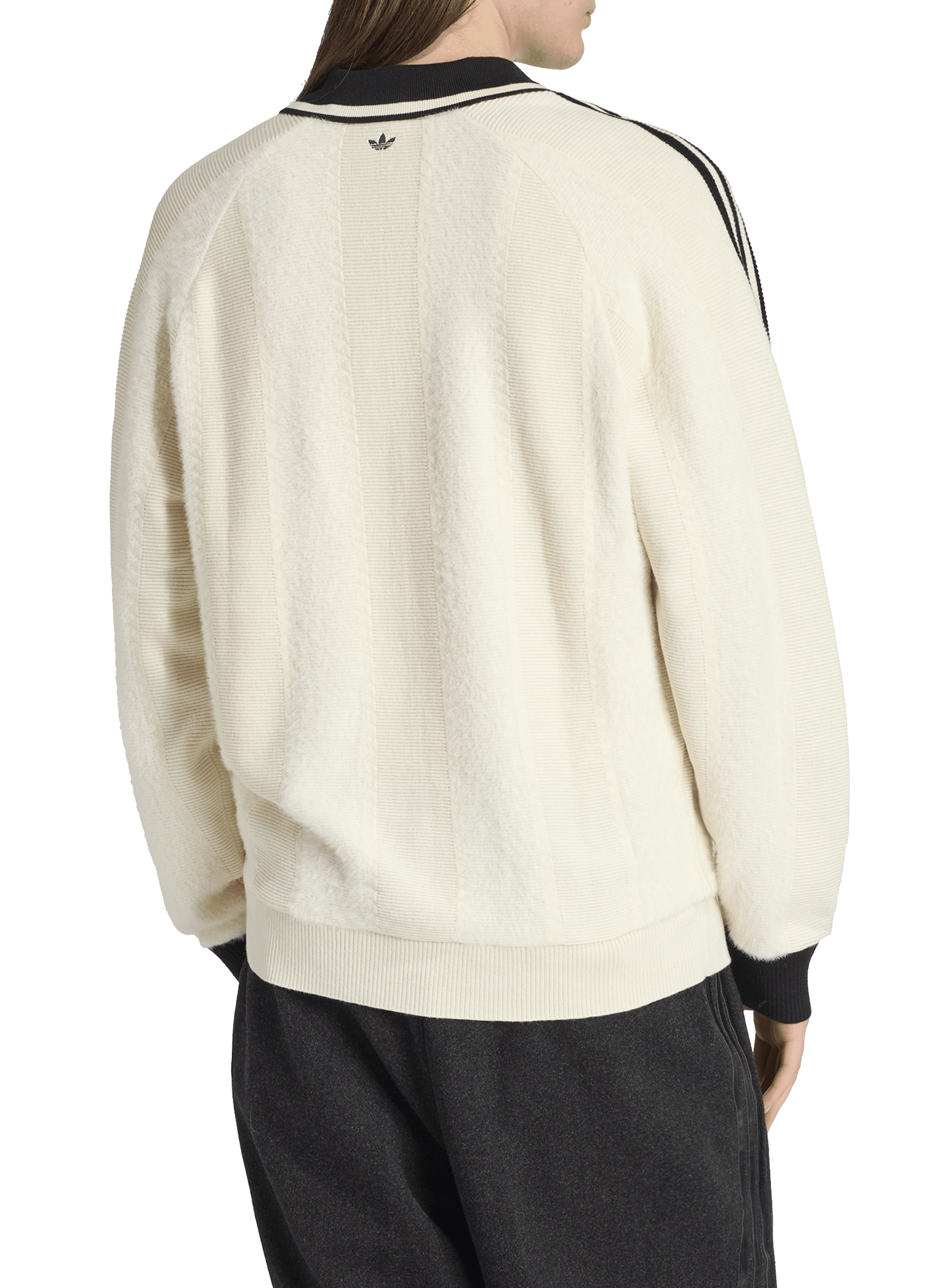 Polo-collar jumper ADIDAS White