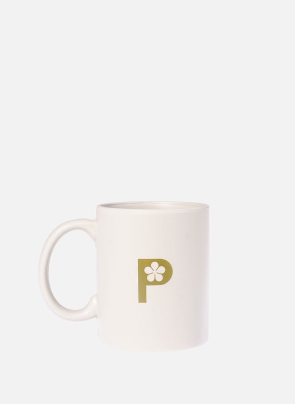 Mug en verre à logo Blanc by 64 BLD HAUSSMANN PARIS 64 BLD HAUSSMANN PARIS Mug en verre à logo Blanc