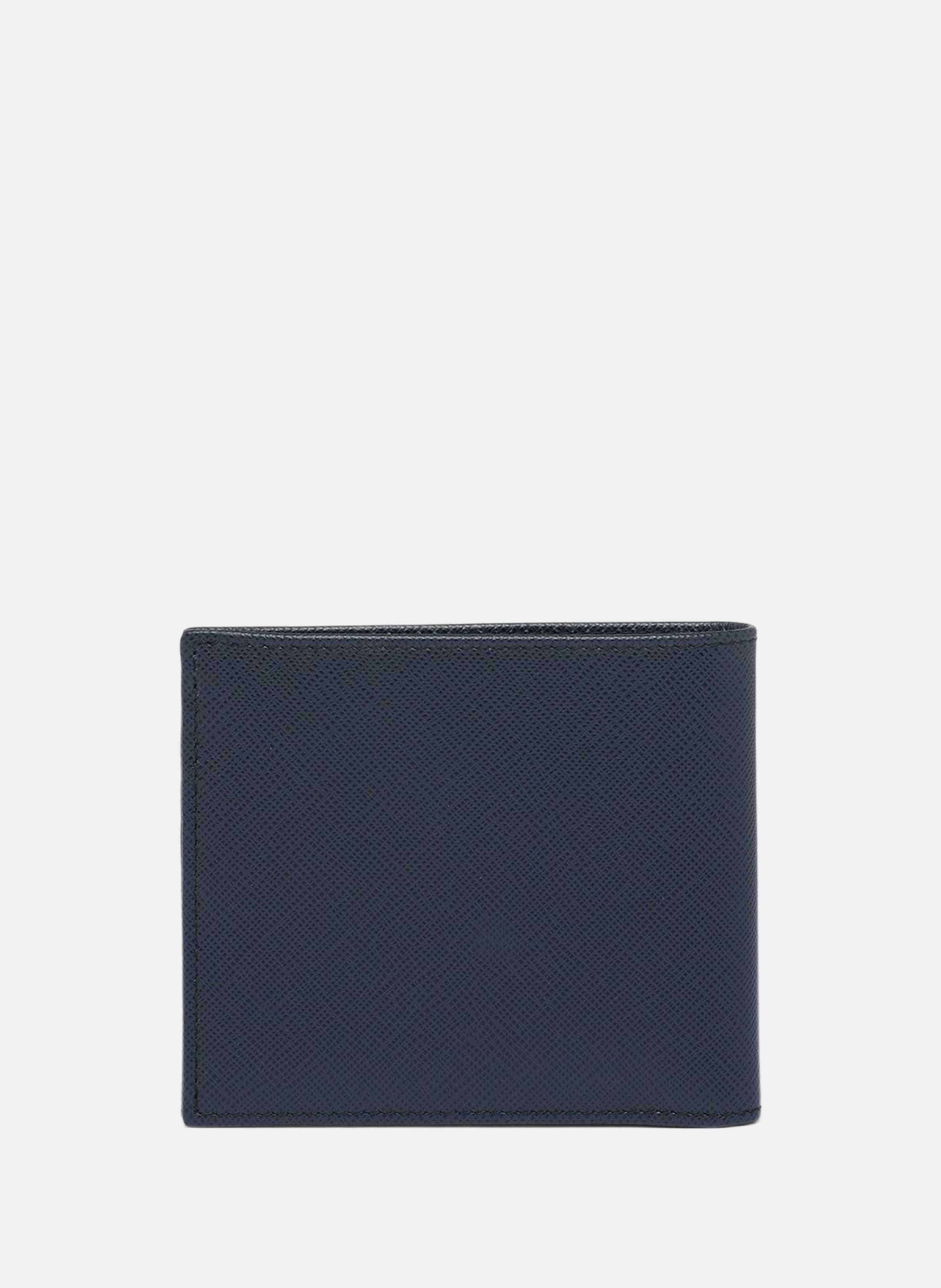 Portefeuille en cuir PRADA Bleu
