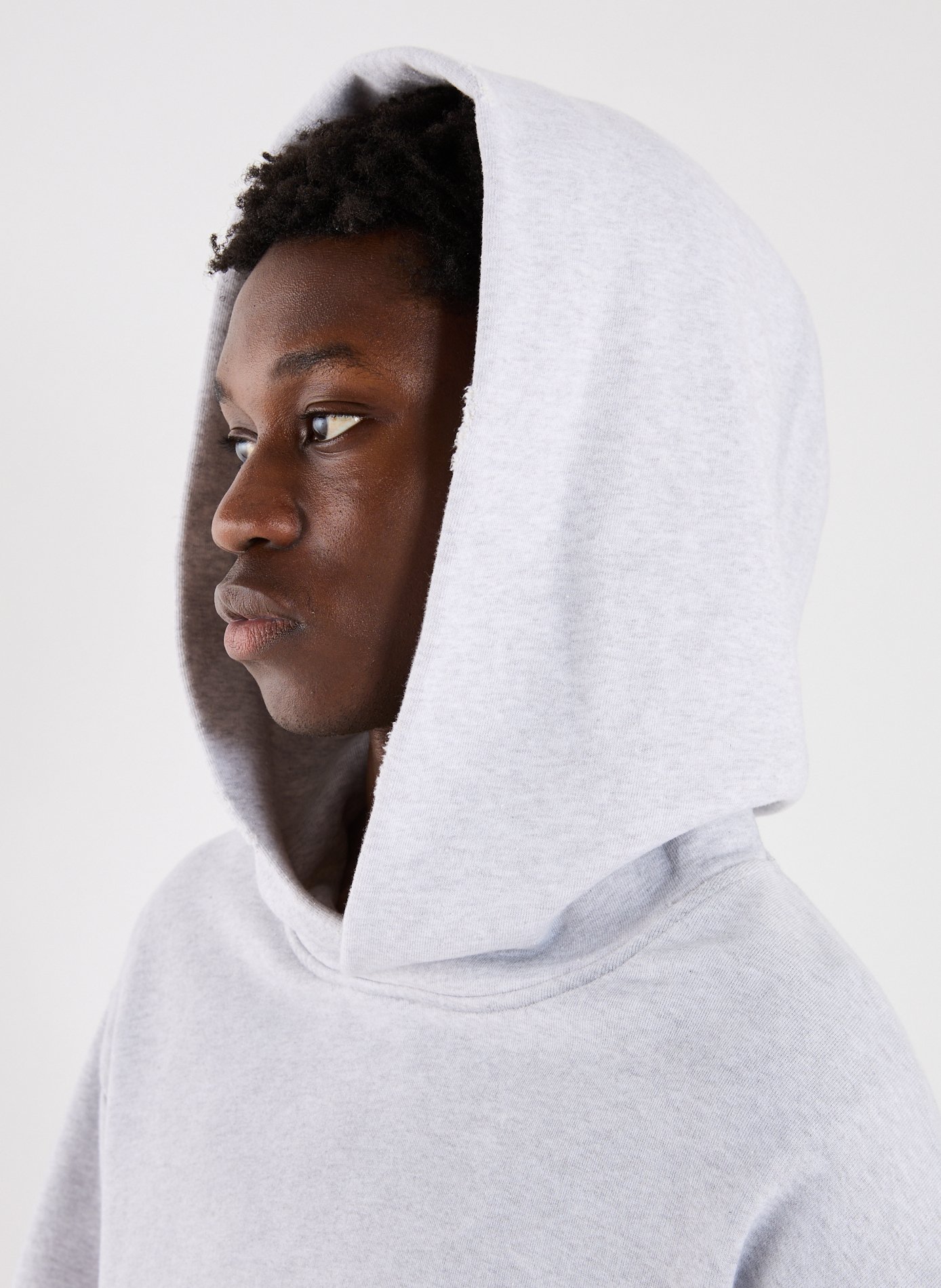 Hoodie en coton mélangé ACNE STUDIOS Gris