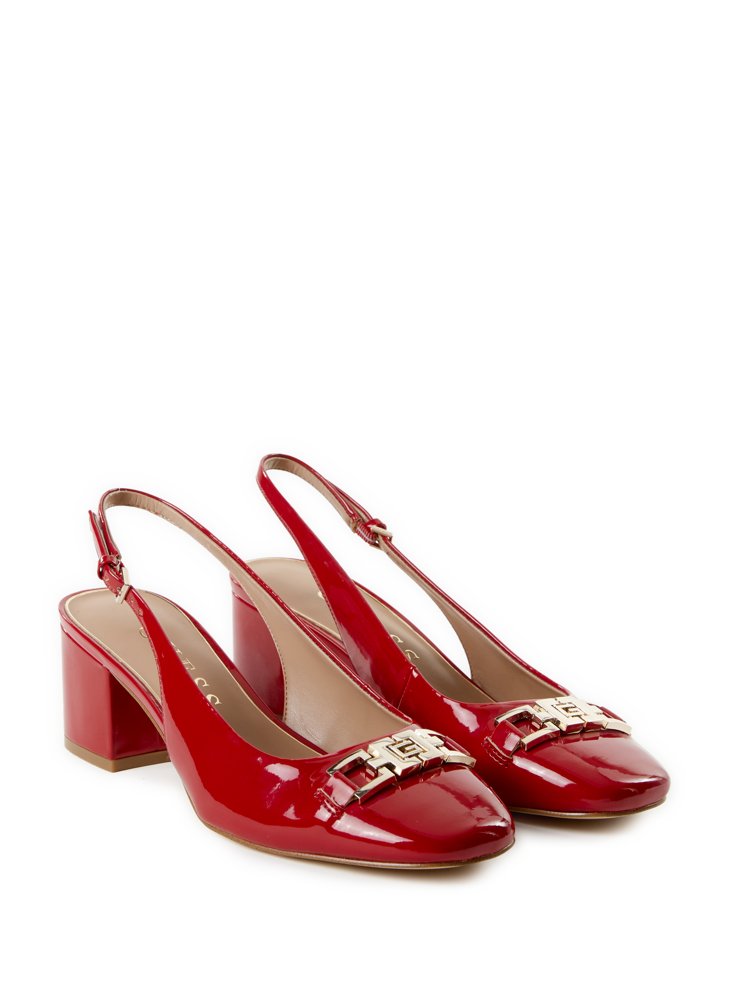 Sling back brillantes GUESS Rouge
