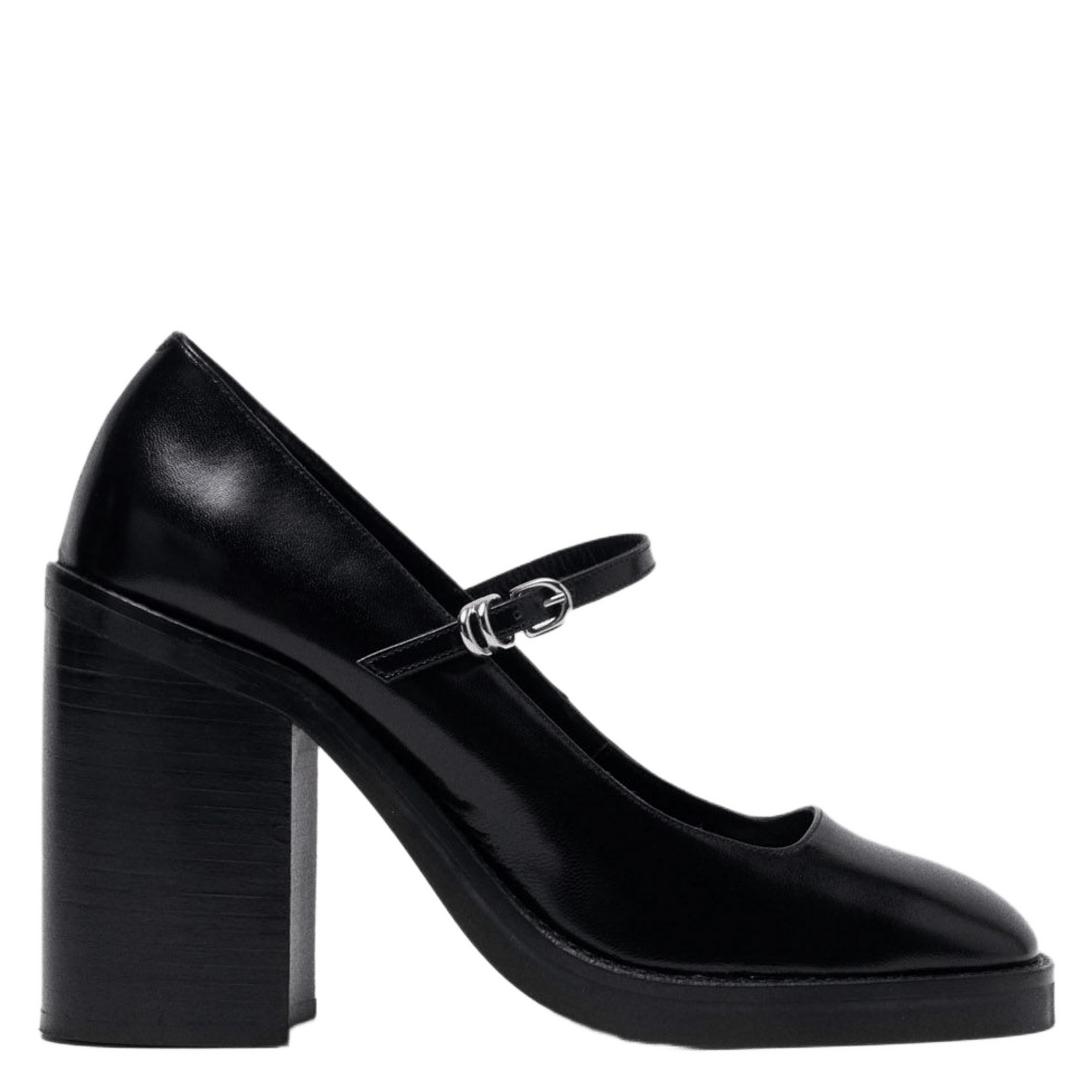 Babies en cuir MAJE Noir