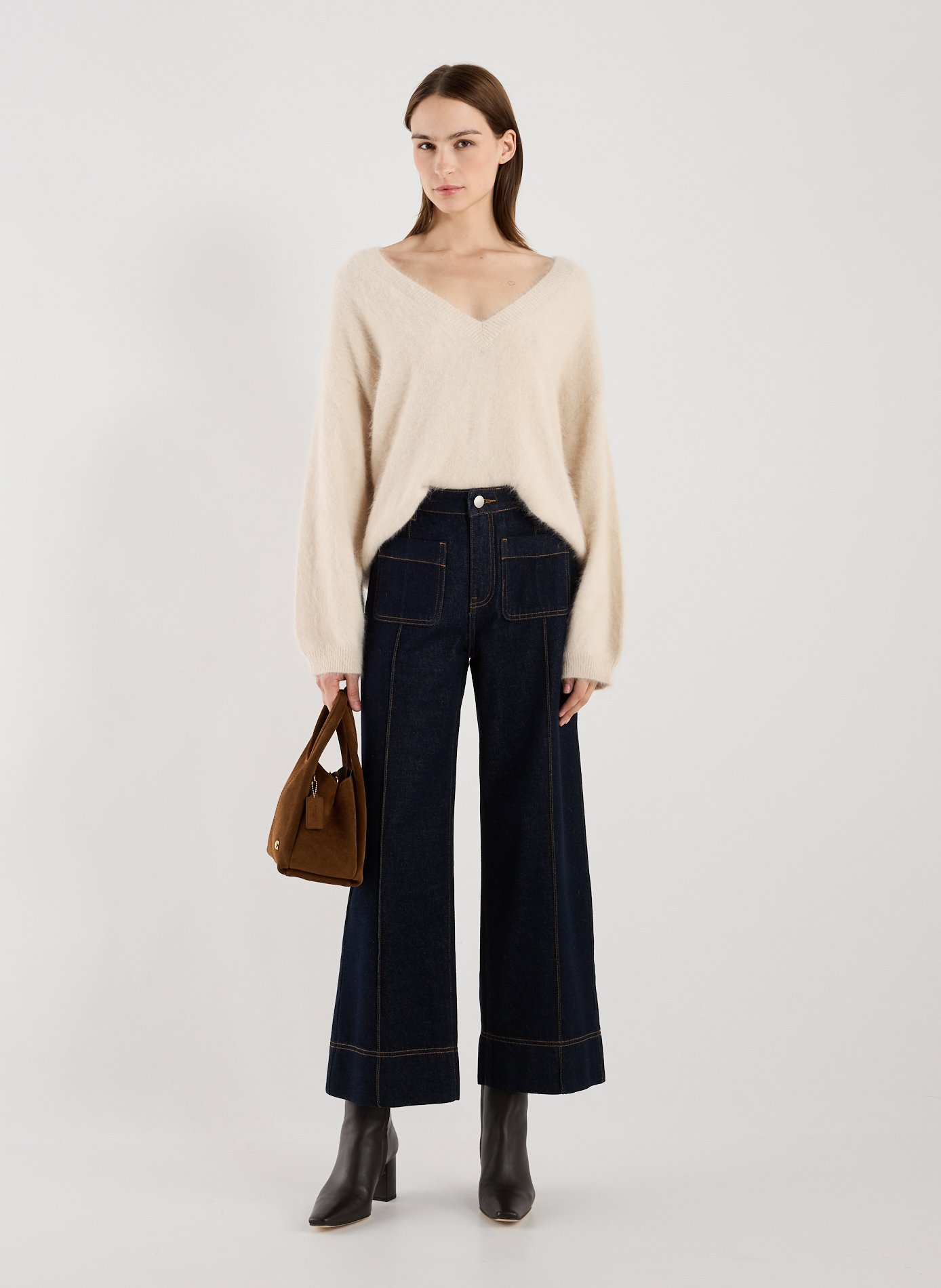 Pull duveteux BELLEROSE Beige