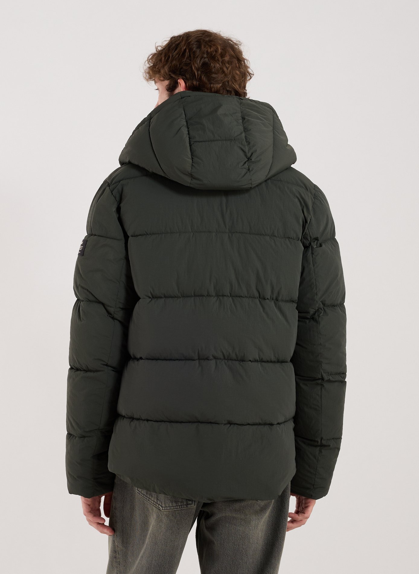 Quilted parka with removable hood ECOALF Khaki