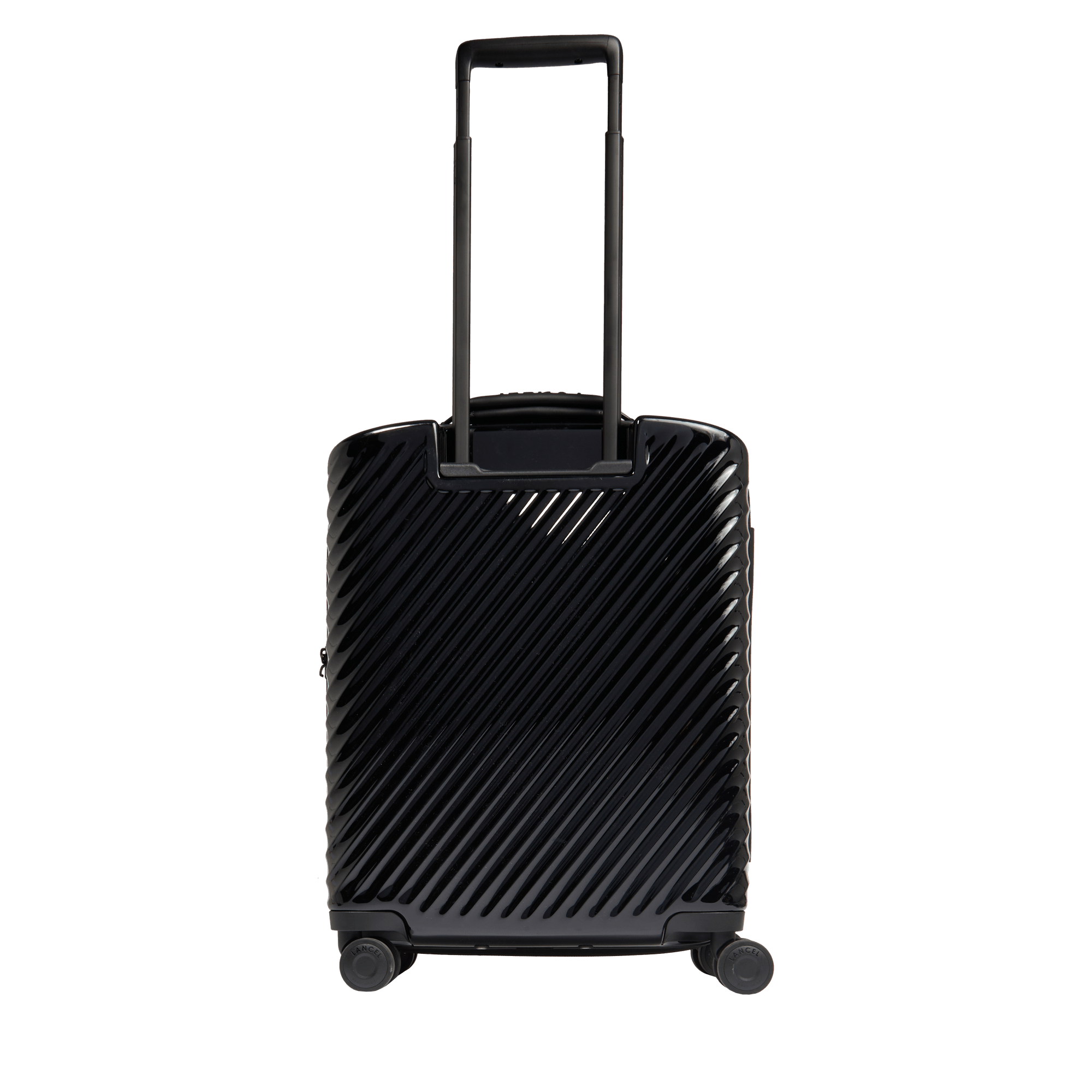 Handbagage met 4 wielen met voorvak Atlas van Lancel in polycarbonaat. LANCEL Zwart