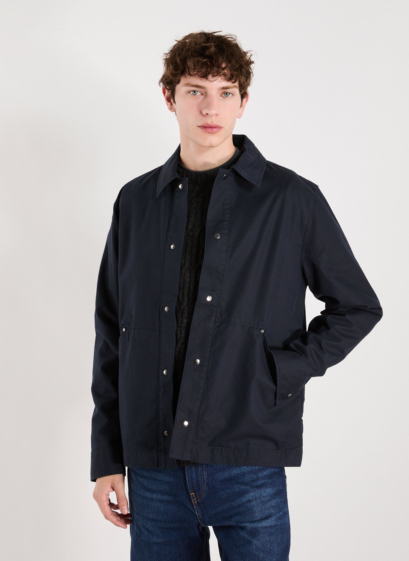 LYLE & SCOTT Cotton-blend overshirt Blue