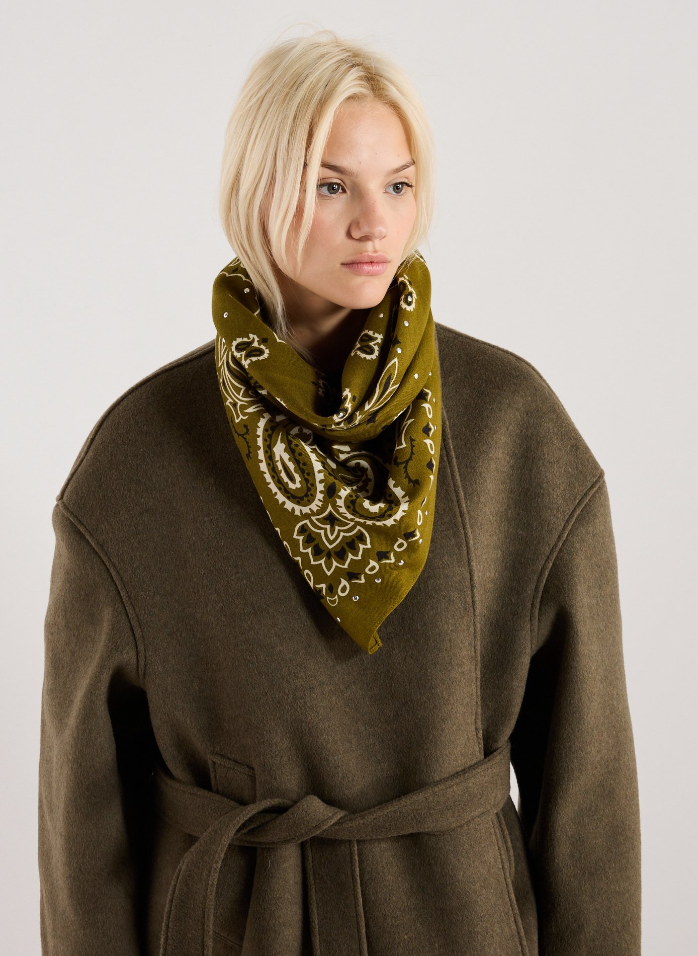 Foulard imprimé WILD Kaki