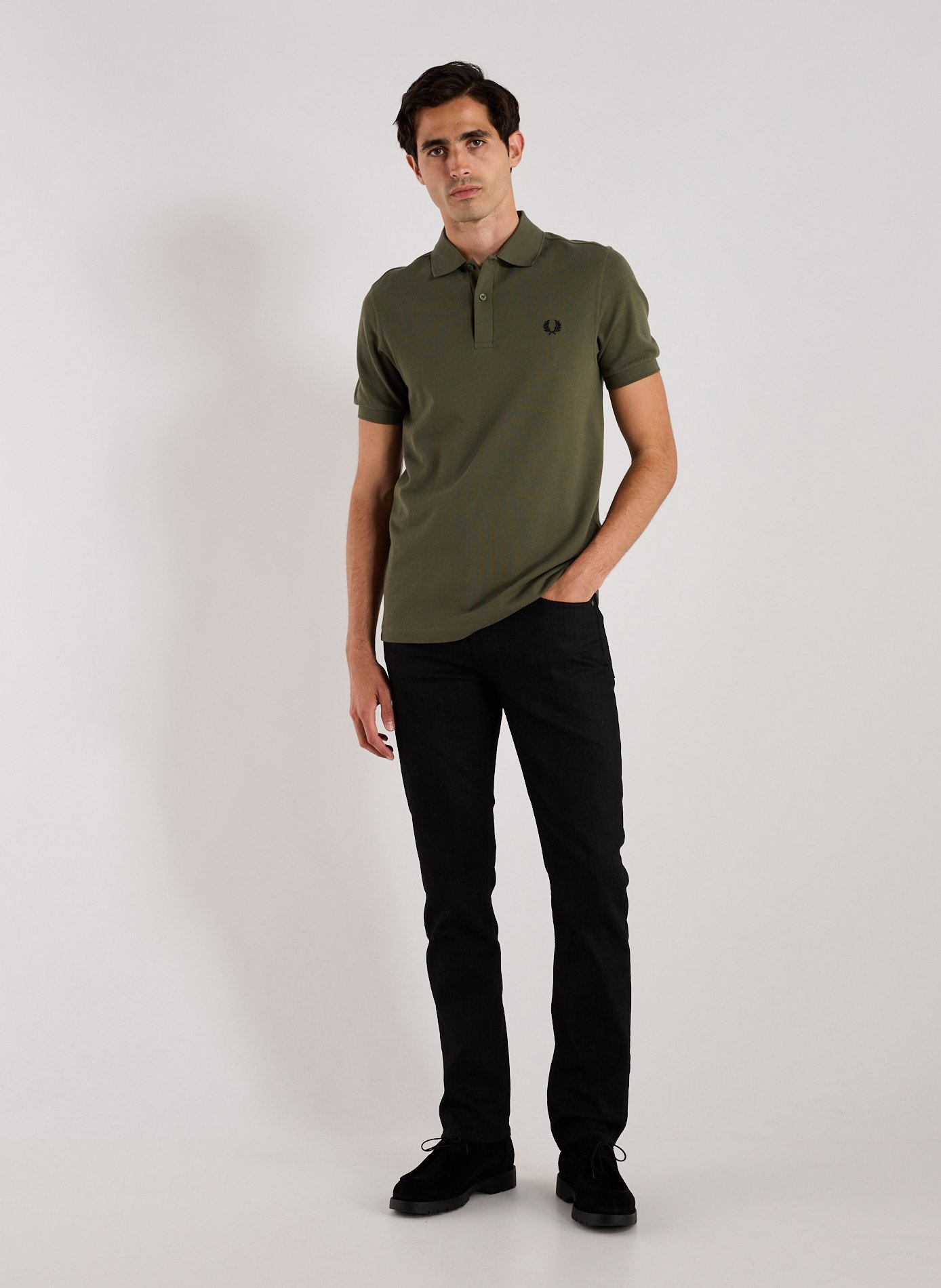 Polo en coton piqué FRED PERRY Vert