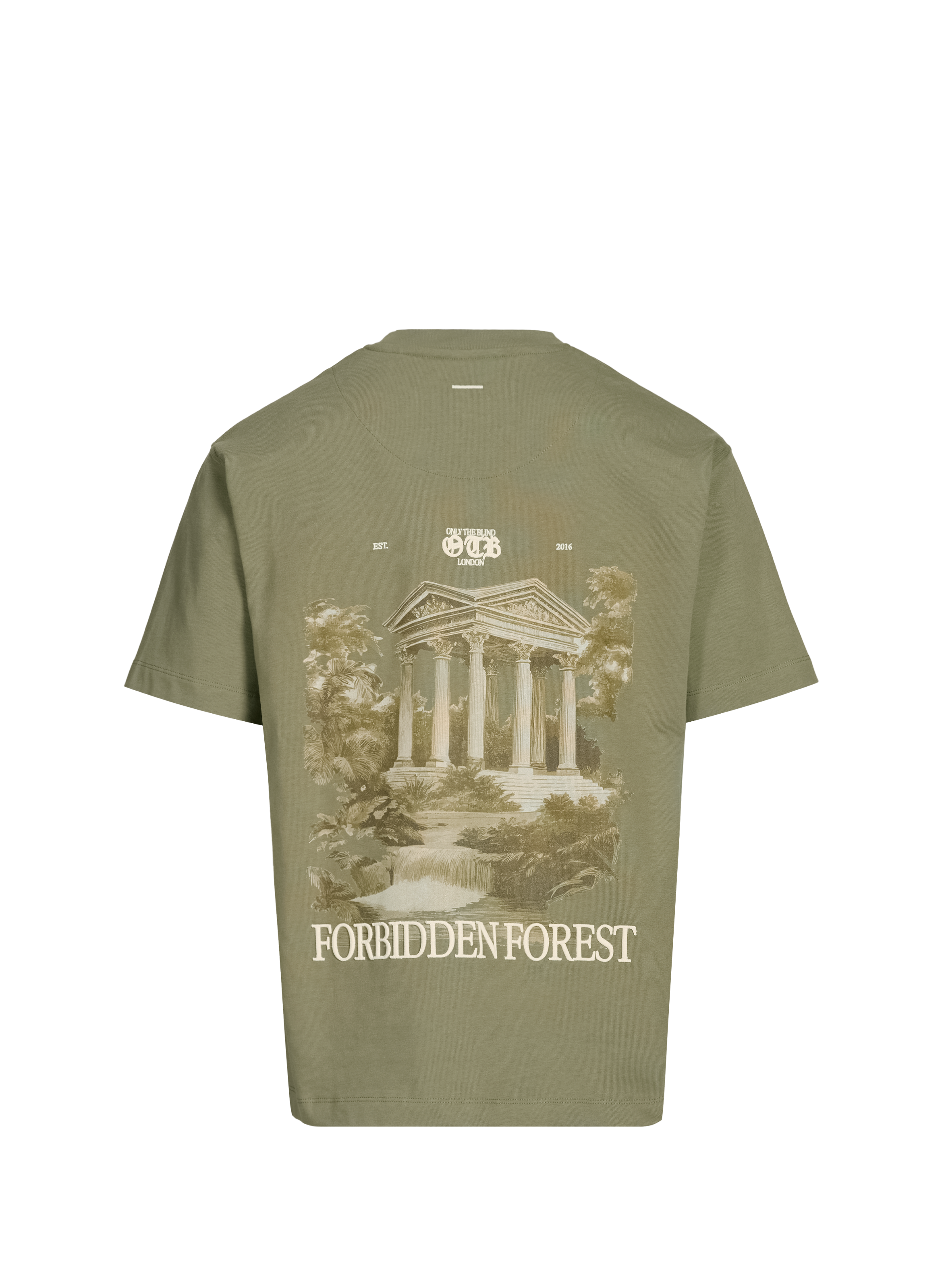 Biker-style cotton t-shirt ONLY THE BLIND Green