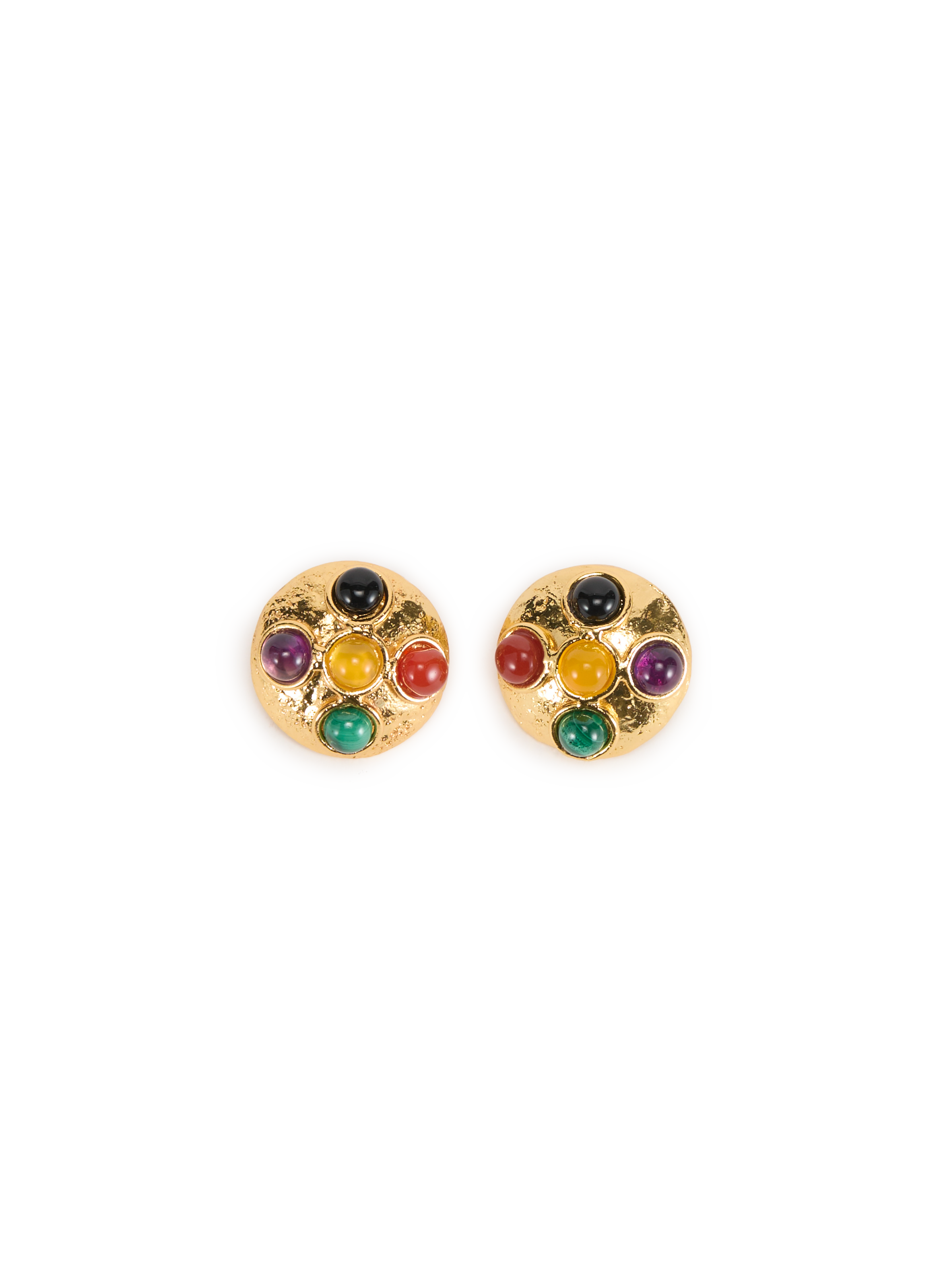 SYLVIA TOLEDANO Earrings in brass and stone Multicolour