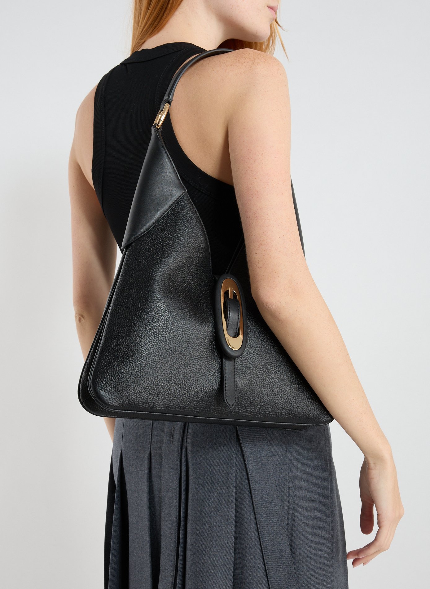 Sac à main en cuir de vache MICHAEL KORS Noir