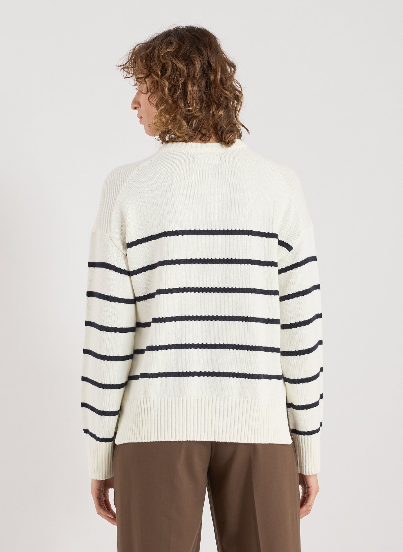 Pull à rayures en coton GUESS Multicolore