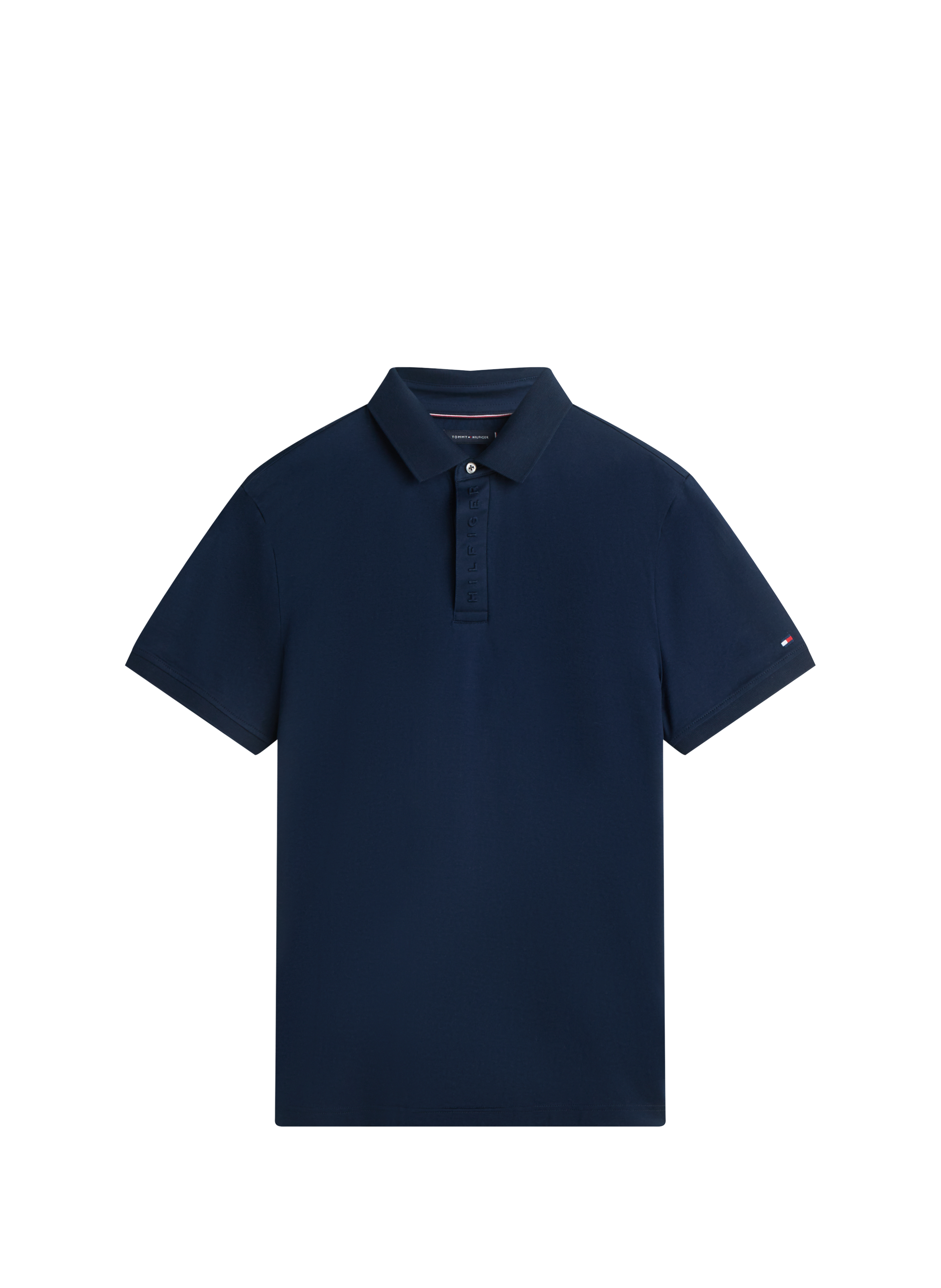 Polo manches courtes en coton TOMMY HILFIGER Bleu