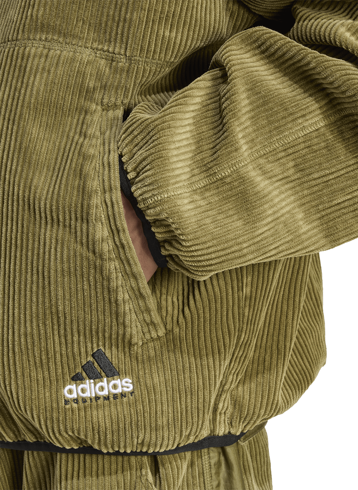 Oversized reversible jacket with high collar ADIDAS Green