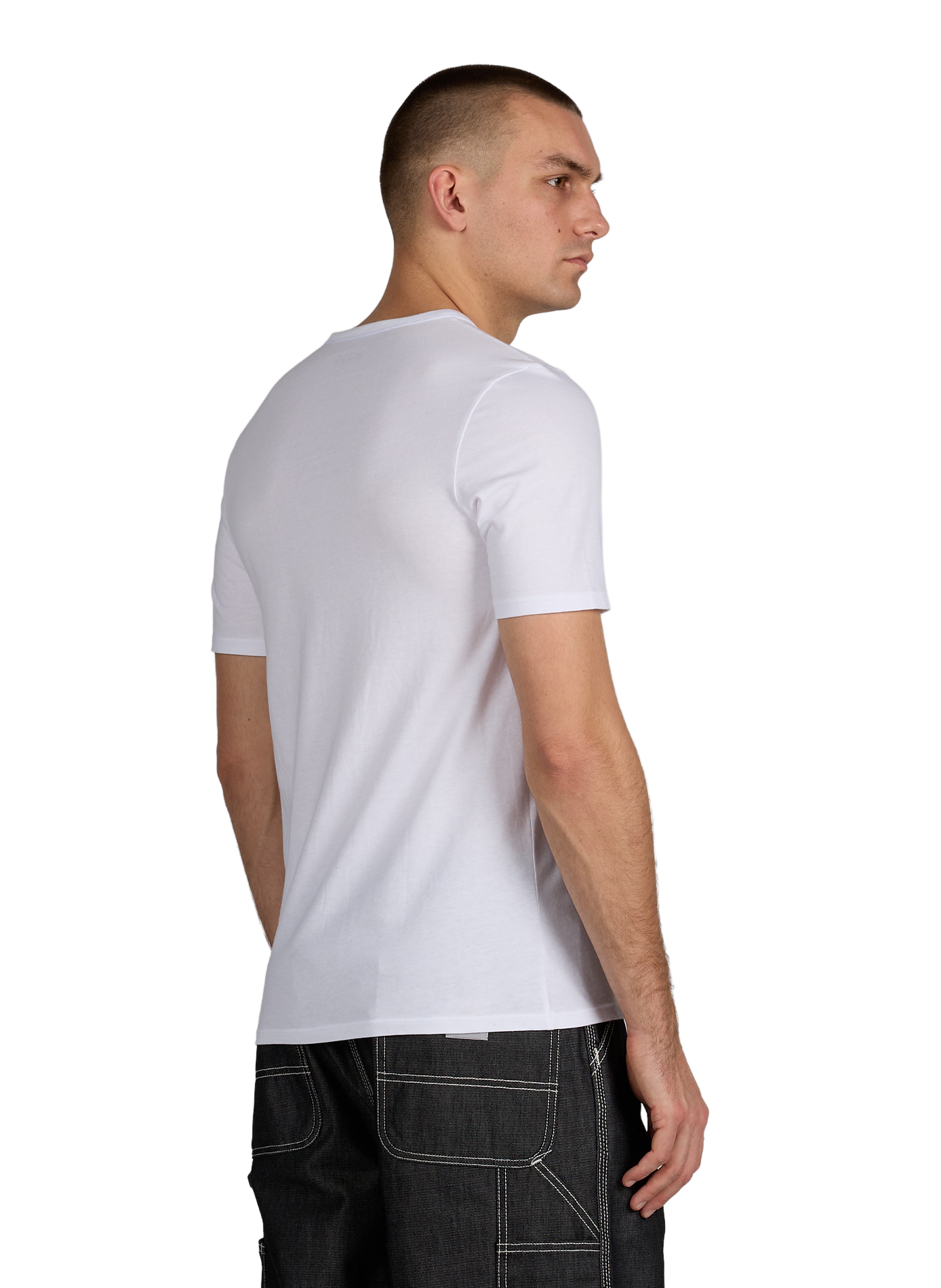 Set of 3 round neck cotton t-shirts BOSS Multicolour