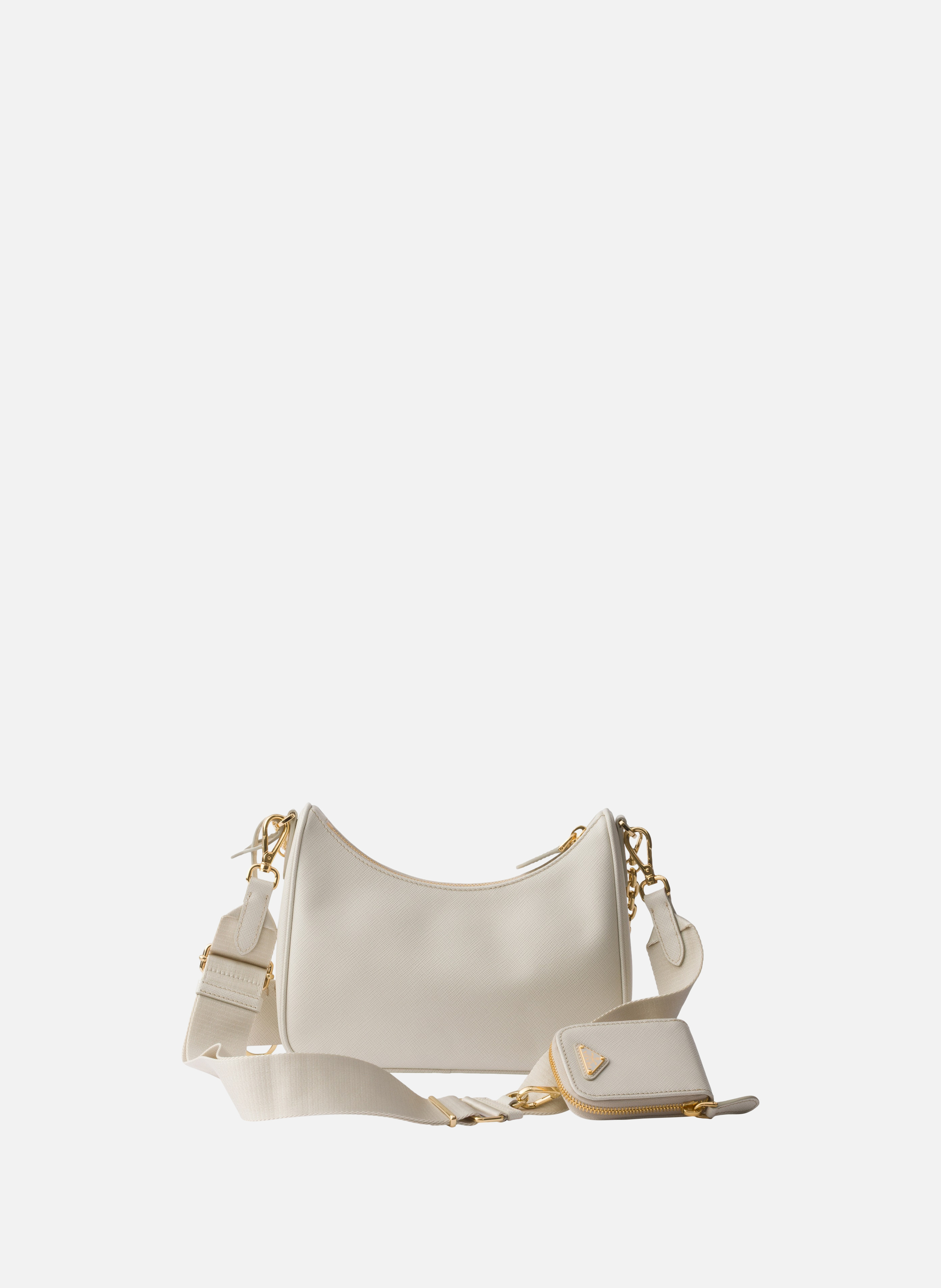 Sac prada re-edition 2005 en cuir saffiano PRADA Beige