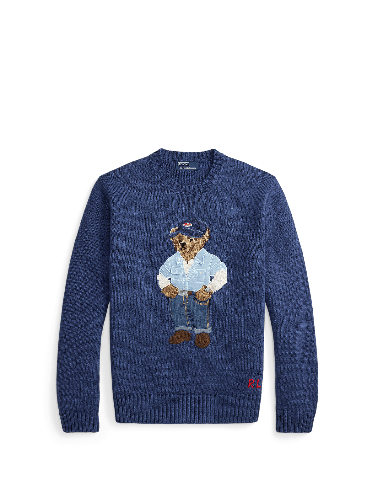 Linen and cotton jumper POLO RALPH LAUREN Blue