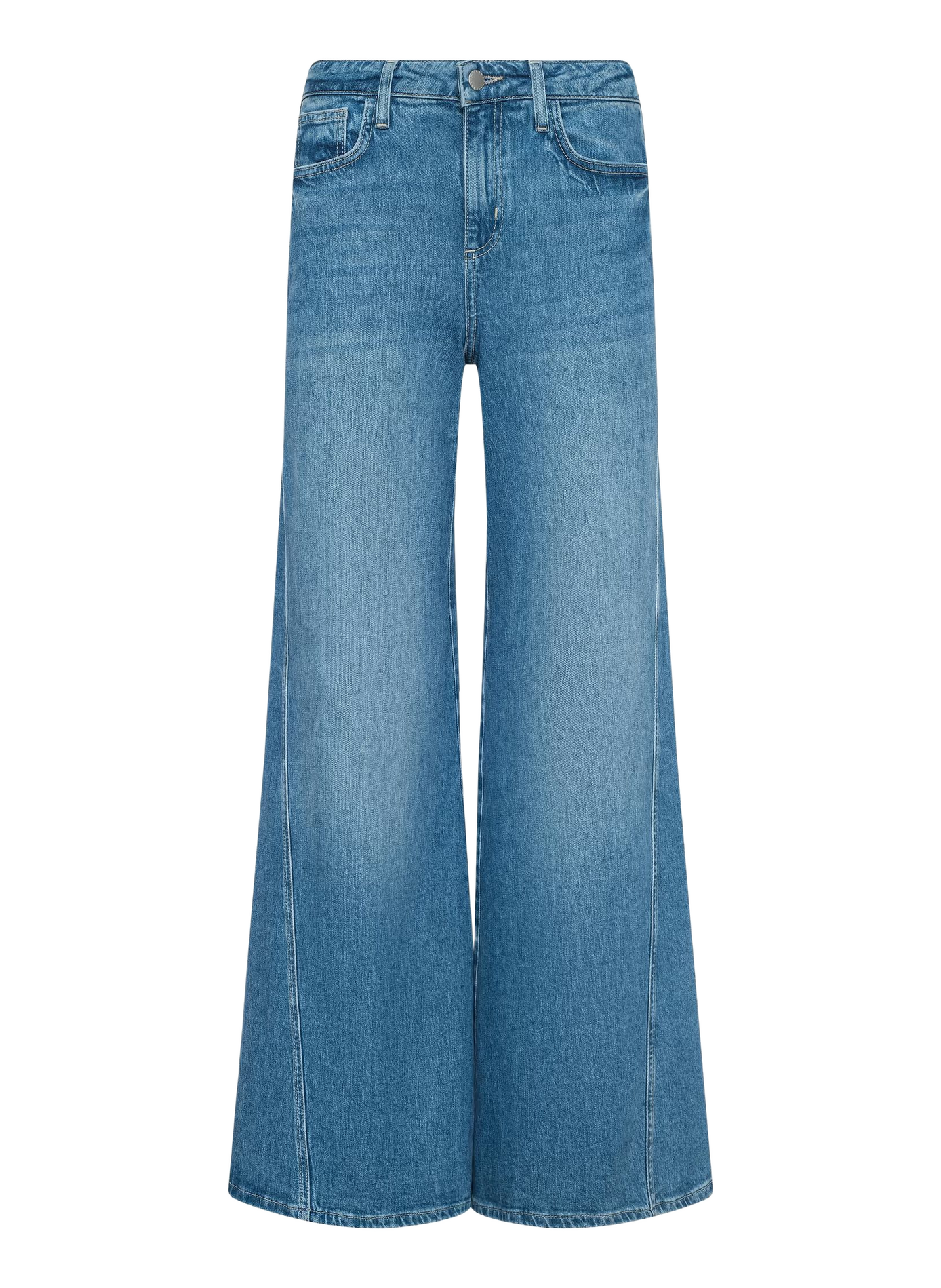 Jean large en coton mélangé L'AGENCE Bleu