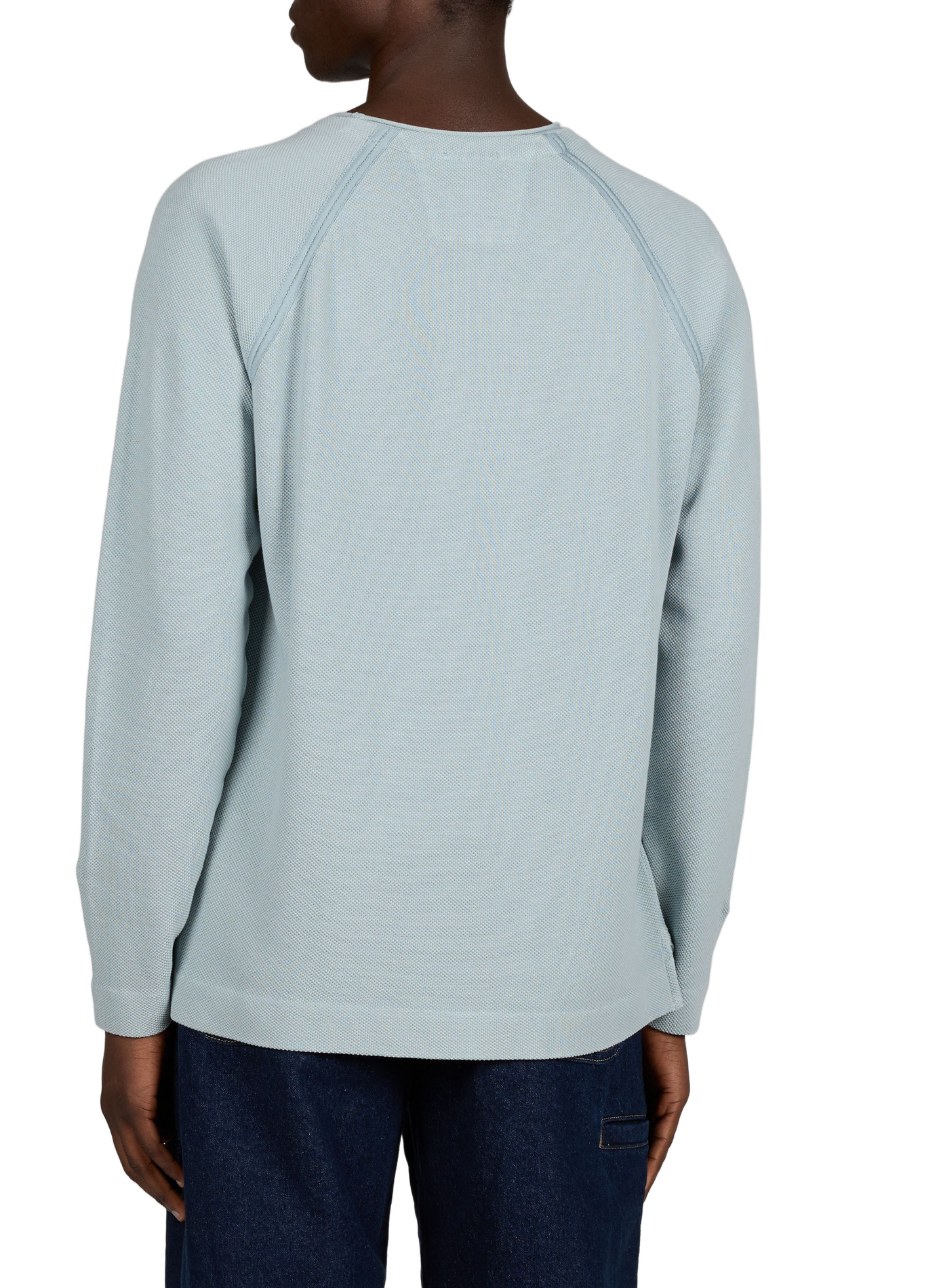 Embroidered brand cotton sweater CP COMPANY Blue