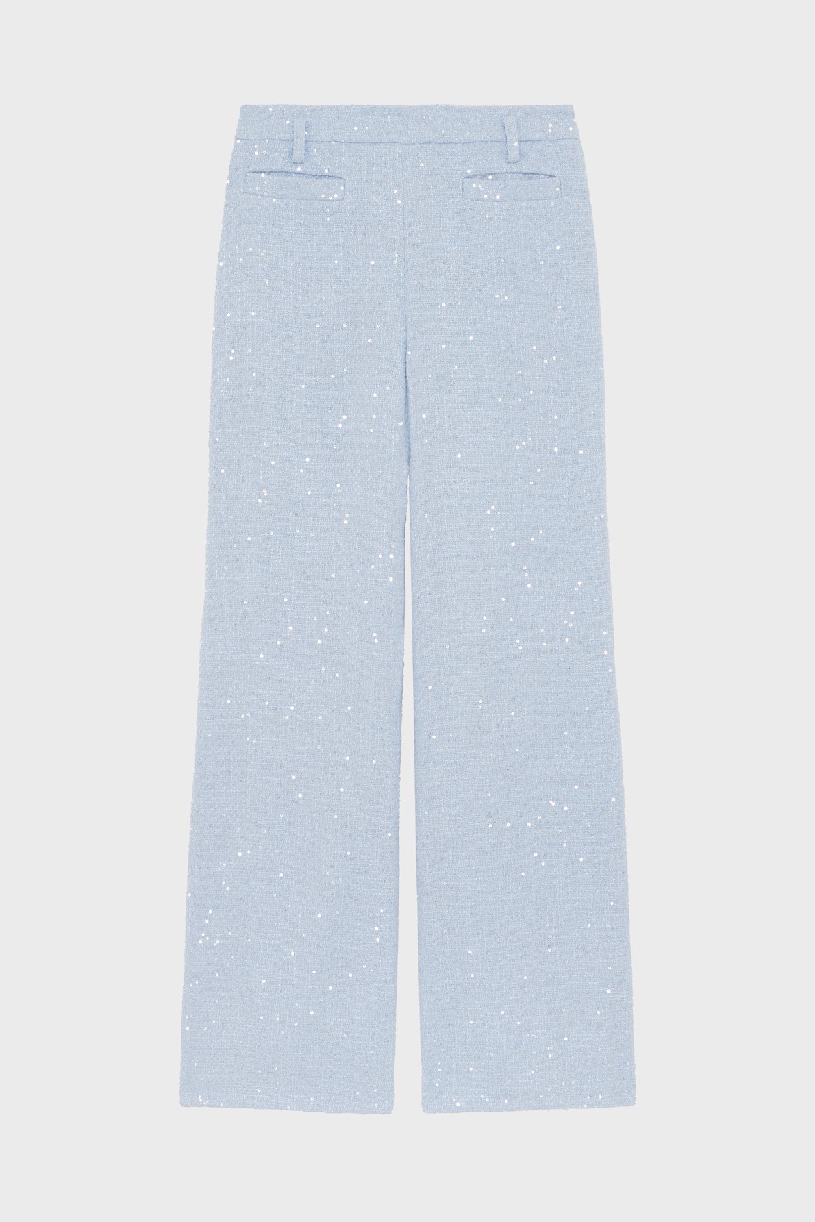 Pantalon large à sequins - bea PABLO Bleu