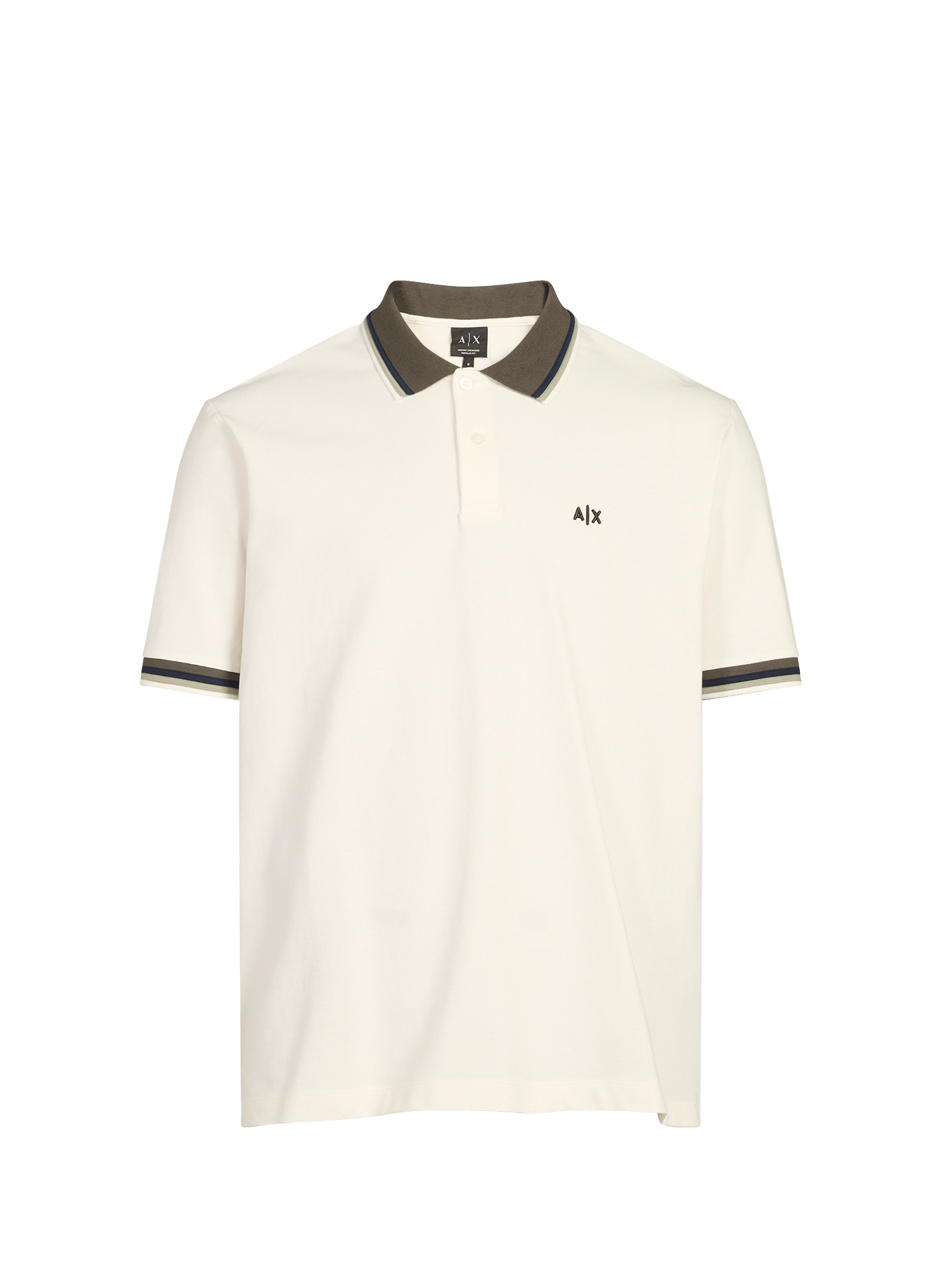 Short sleeve cotton polo shirt ARMANI EXCHANGE Beige